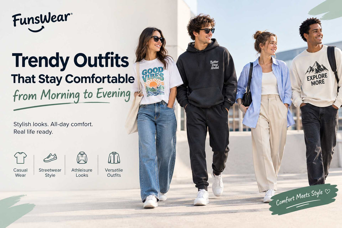 Trendy Outfits That Stay Comfortable from Morning to Evening