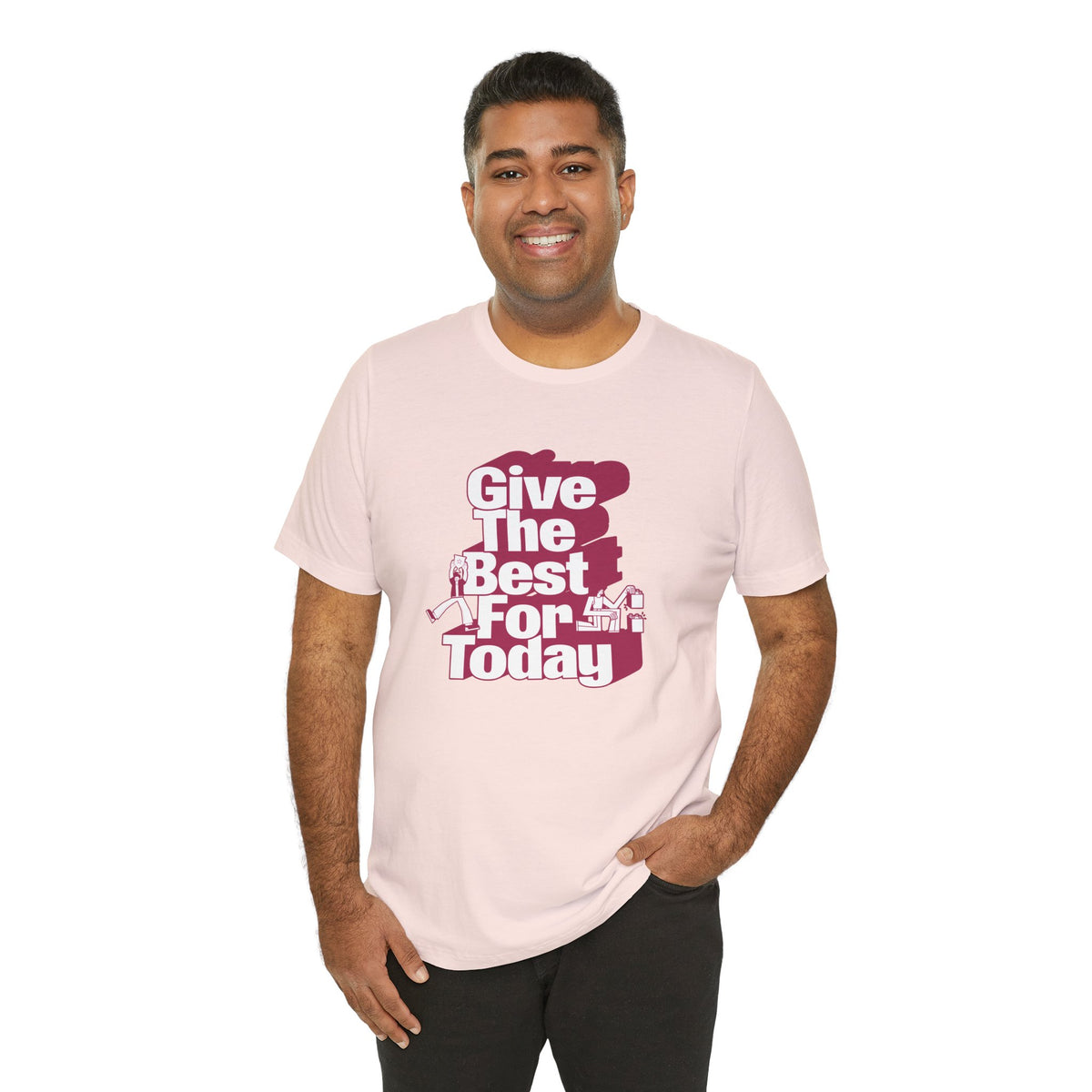 Give The Best For Today Motivational Quote T-Shirt Casual Outfits Wear your mindset with the Give The Best For Today Motivational Quote T-Shirt, featuring an inspiring message for everyday motivation. Shop the Give The Best For Today Motivational Quote T-Shirt, a comfortable, uplifting tee designed to inspire positive action every day. Buy the Give The Best For Today Motivational Quote T-Shirt—a stylish daily reminder to stay focused, optimistic, and ready to do your best.