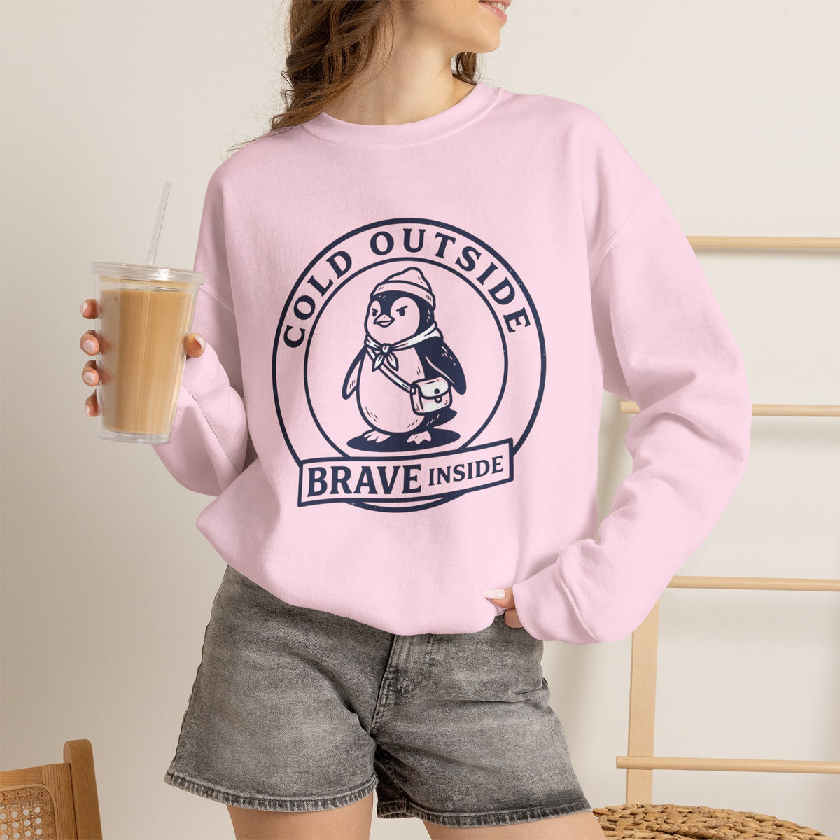 Shop Unique Cold Outside Brave Inside Crewneck Sweatshirt Casual Wear for a cozy, meaningful layer that brings warmth and courage to your wardrobe. Stay cozy and confident in the Cold Outside Brave Inside Crewneck Sweatshirt, a warm everyday layer made for bold winter style. Embrace chilly days with the Cold Outside Brave Inside Crewneck Sweatshirt—soft, comfortable, and designed to inspire confidence.