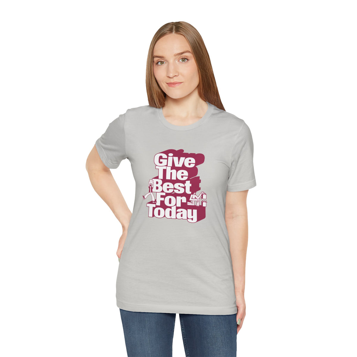 Give The Best For Today Motivational Quote T-Shirt Casual Outfits Wear your mindset with the Give The Best For Today Motivational Quote T-Shirt, featuring an inspiring message for everyday motivation. Shop the Give The Best For Today Motivational Quote T-Shirt, a comfortable, uplifting tee designed to inspire positive action every day. Buy the Give The Best For Today Motivational Quote T-Shirt—a stylish daily reminder to stay focused, optimistic, and ready to do your best.