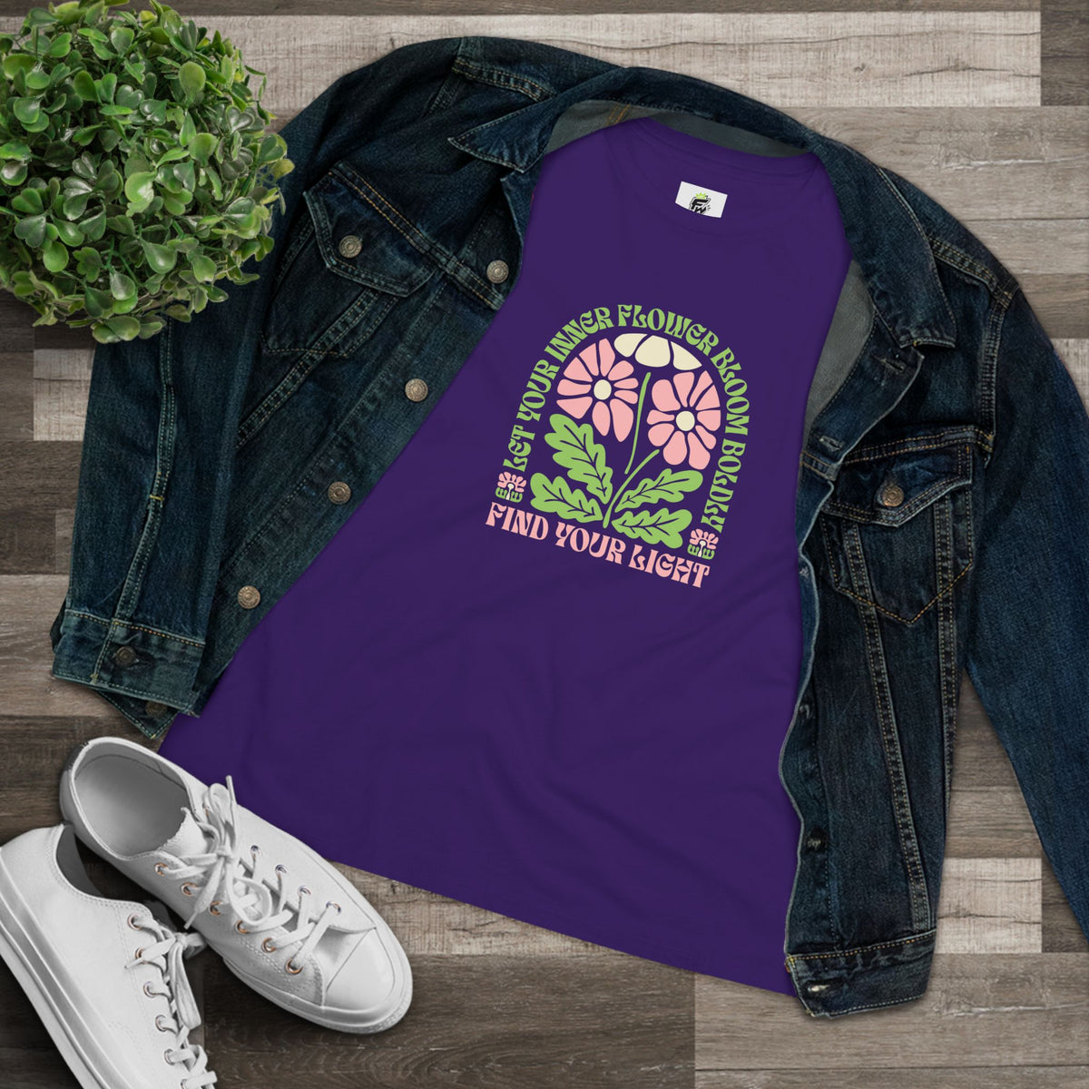 Let Your Inner Flower Bloom Boldly Groovy Women's Relaxed T-Shirt Let Your Inner Flower Bloom Boldly Groovy Women's T-Shirt brings retro floral flair and comfy style to your everyday wardrobe. Express your free spirit in the Let Your Inner Flower Bloom Boldly Groovy Women's T-Shirt, a vibrant retro tee made for standout style. Shop the Let Your Inner Flower Bloom Boldly Groovy Women's T-Shirt for a playful vintage-inspired look full of color, confidence, and charm.