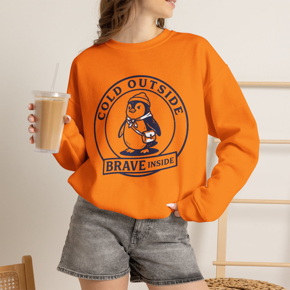 Shop Unique Cold Outside Brave Inside Crewneck Sweatshirt Casual Wear for a cozy, meaningful layer that brings warmth and courage to your wardrobe. Stay cozy and confident in the Cold Outside Brave Inside Crewneck Sweatshirt, a warm everyday layer made for bold winter style. Embrace chilly days with the Cold Outside Brave Inside Crewneck Sweatshirt—soft, comfortable, and designed to inspire confidence.