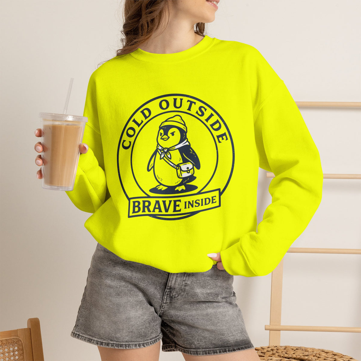 Shop Unique Cold Outside Brave Inside Crewneck Sweatshirt Casual Wear for a cozy, meaningful layer that brings warmth and courage to your wardrobe. Stay cozy and confident in the Cold Outside Brave Inside Crewneck Sweatshirt, a warm everyday layer made for bold winter style. Embrace chilly days with the Cold Outside Brave Inside Crewneck Sweatshirt—soft, comfortable, and designed to inspire confidence.