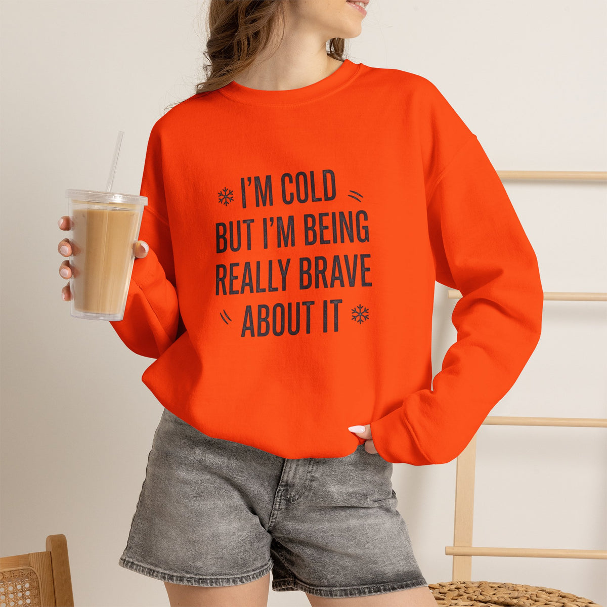 Stay warm and stand tall in a Funny Cold Weather Sweatshirt with Brave Spirit Casual Wear—an ideal layer for chilly adventures and fearless humor. Shop a Funny Cold Weather Sweatshirt with Brave Spirit, made for frosty days, bold laughs, and cozy comfort wherever winter takes you. Buy a Funny Cold Weather Sweatshirt with Brave Spirit that pairs soft warmth with a witty, confident look for cold-day style.