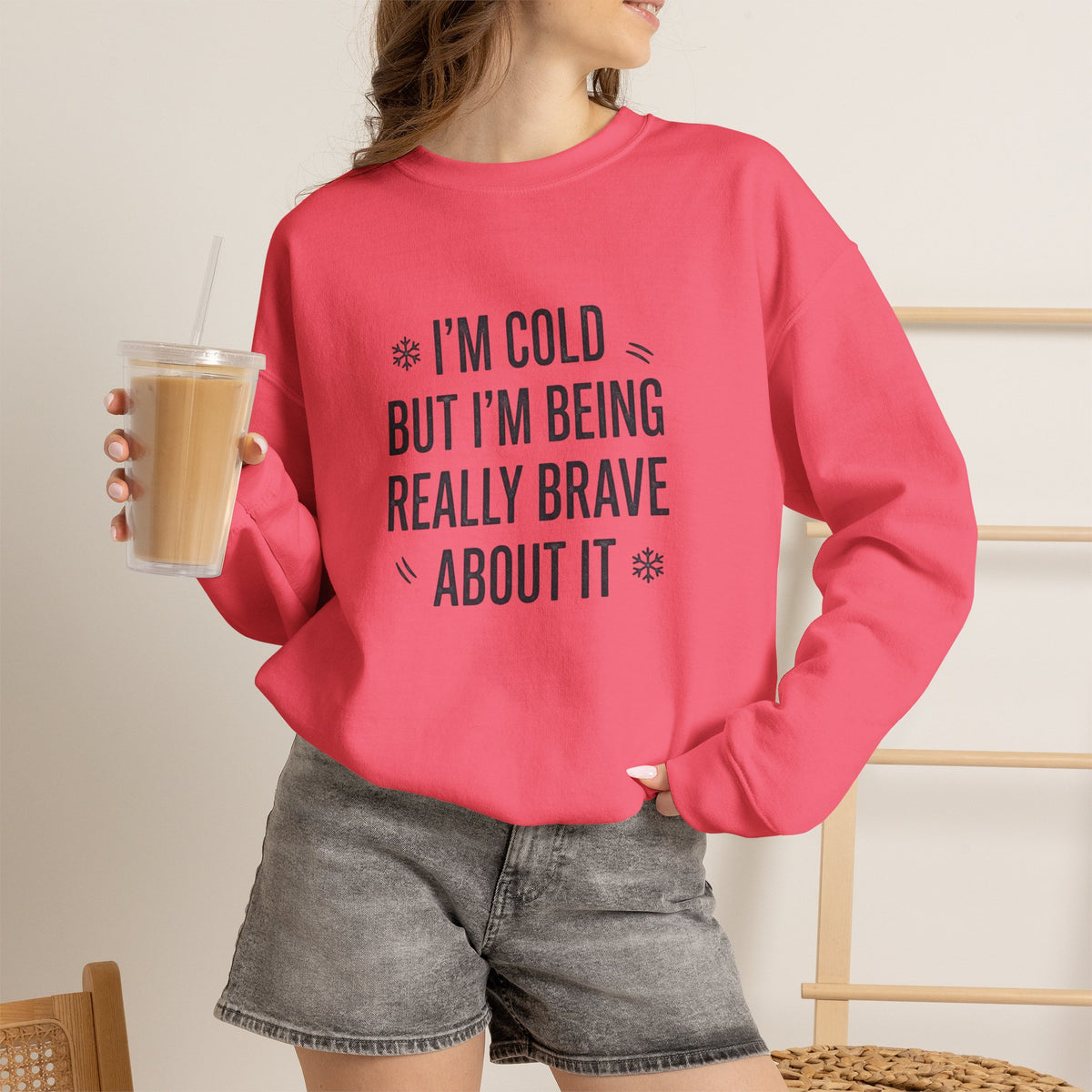 Stay warm and stand tall in a Funny Cold Weather Sweatshirt with Brave Spirit Casual Wear—an ideal layer for chilly adventures and fearless humor. Shop a Funny Cold Weather Sweatshirt with Brave Spirit, made for frosty days, bold laughs, and cozy comfort wherever winter takes you. Buy a Funny Cold Weather Sweatshirt with Brave Spirit that pairs soft warmth with a witty, confident look for cold-day style.