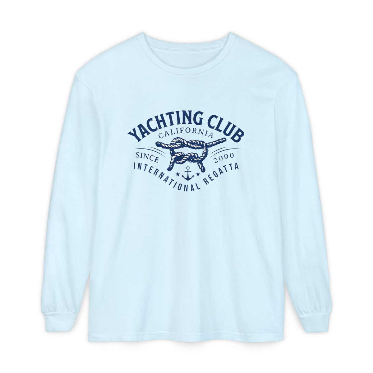 Shop unique Yachting Club California Regatta Long Sleeve Tee Shirt Casual Wear, designed for laid-back coastal style, comfort, and versatile wear. Get the Yachting Club California Regatta Long Sleeve Shirt and bring timeless sailing-inspired style to your casual wardrobe. Buy Yachting Club California Regatta Long Sleeve Tee Shirt for a classic nautical look, breathable comfort, and easy everyday style.