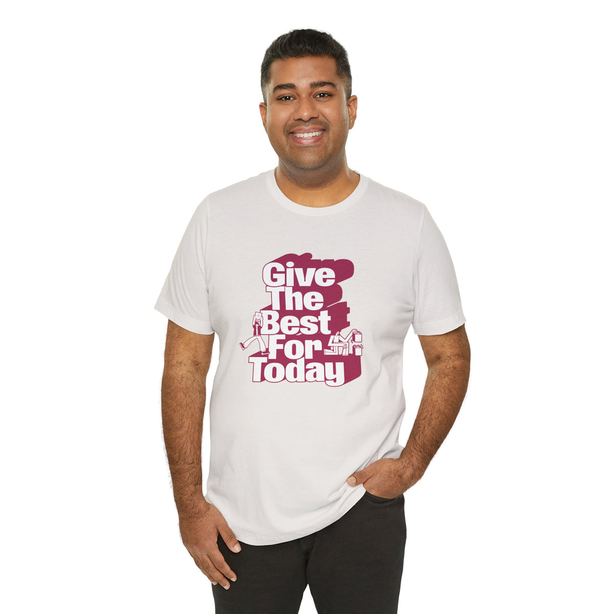Give The Best For Today Motivational Quote T-Shirt Casual Outfits Wear your mindset with the Give The Best For Today Motivational Quote T-Shirt, featuring an inspiring message for everyday motivation. Shop the Give The Best For Today Motivational Quote T-Shirt, a comfortable, uplifting tee designed to inspire positive action every day. Buy the Give The Best For Today Motivational Quote T-Shirt—a stylish daily reminder to stay focused, optimistic, and ready to do your best.