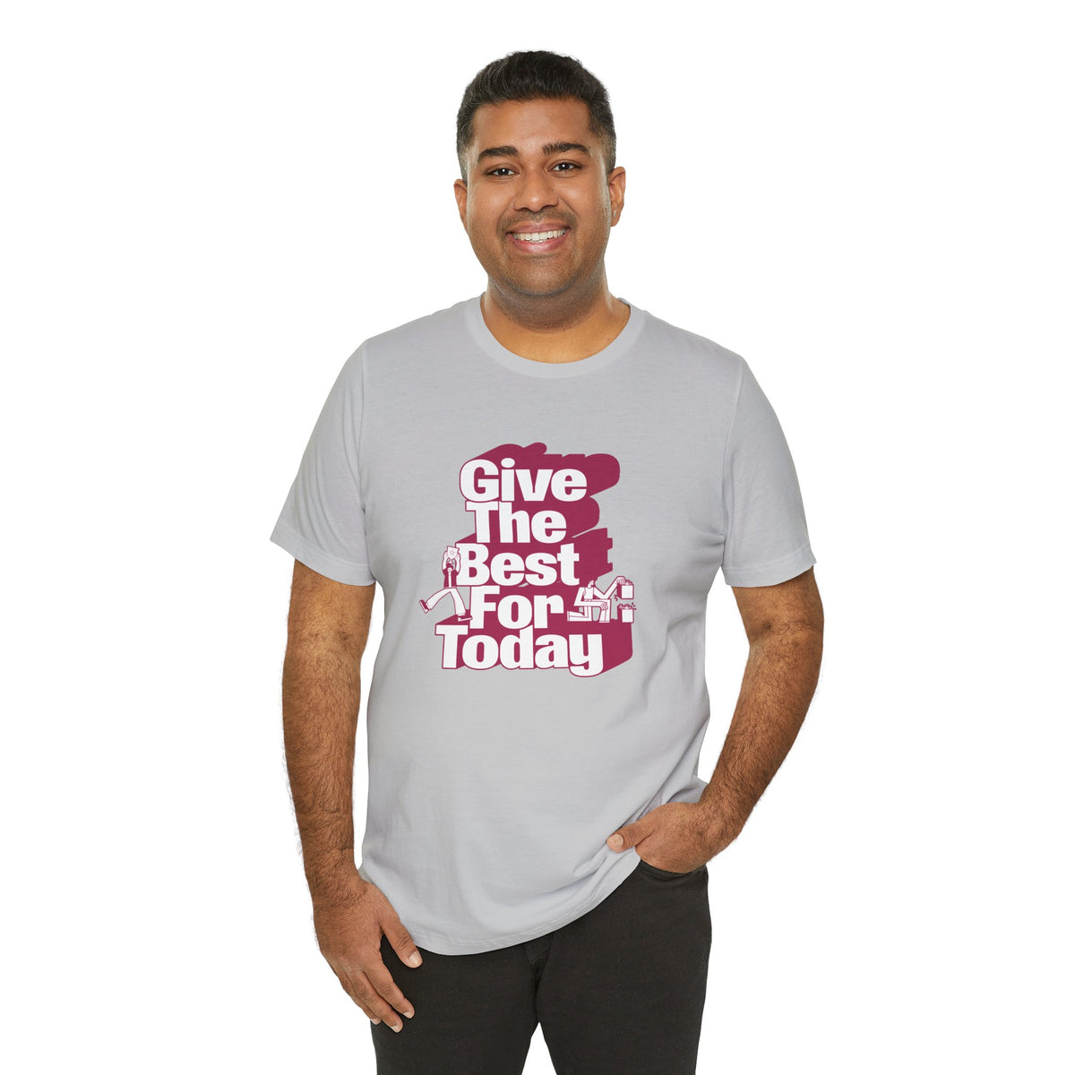 Give The Best For Today Motivational Quote T-Shirt Casual Outfits Wear your mindset with the Give The Best For Today Motivational Quote T-Shirt, featuring an inspiring message for everyday motivation. Shop the Give The Best For Today Motivational Quote T-Shirt, a comfortable, uplifting tee designed to inspire positive action every day. Buy the Give The Best For Today Motivational Quote T-Shirt—a stylish daily reminder to stay focused, optimistic, and ready to do your best.