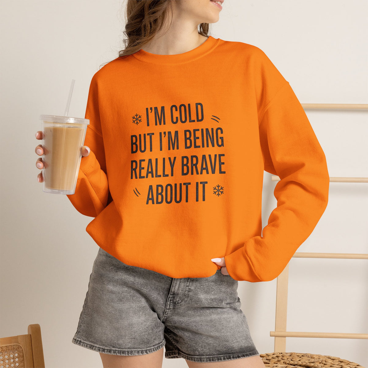 Stay warm and stand tall in a Funny Cold Weather Sweatshirt with Brave Spirit Casual Wear—an ideal layer for chilly adventures and fearless humor. Shop a Funny Cold Weather Sweatshirt with Brave Spirit, made for frosty days, bold laughs, and cozy comfort wherever winter takes you. Buy a Funny Cold Weather Sweatshirt with Brave Spirit that pairs soft warmth with a witty, confident look for cold-day style.