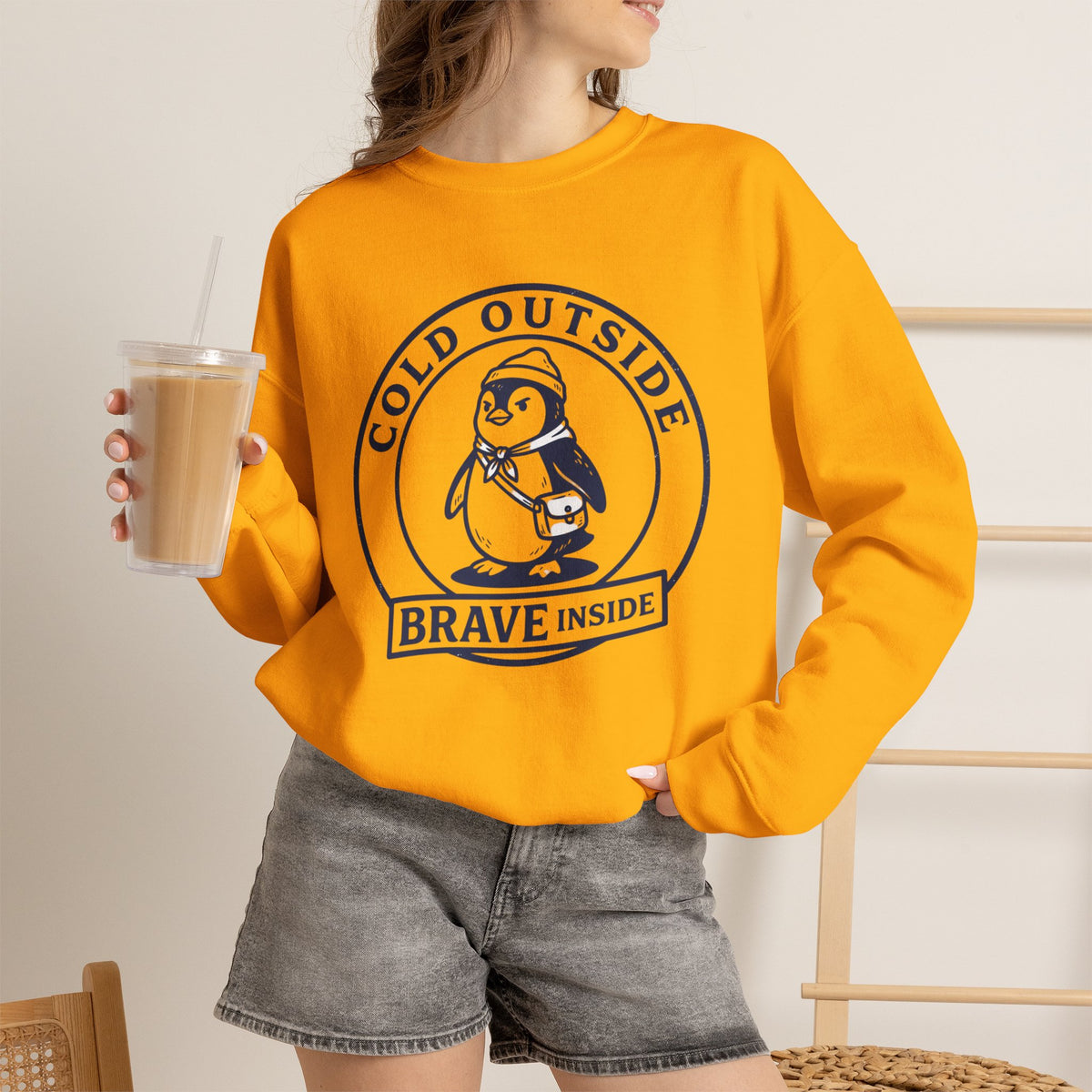 Shop Unique Cold Outside Brave Inside Crewneck Sweatshirt Casual Wear for a cozy, meaningful layer that brings warmth and courage to your wardrobe. Stay cozy and confident in the Cold Outside Brave Inside Crewneck Sweatshirt, a warm everyday layer made for bold winter style. Embrace chilly days with the Cold Outside Brave Inside Crewneck Sweatshirt—soft, comfortable, and designed to inspire confidence.