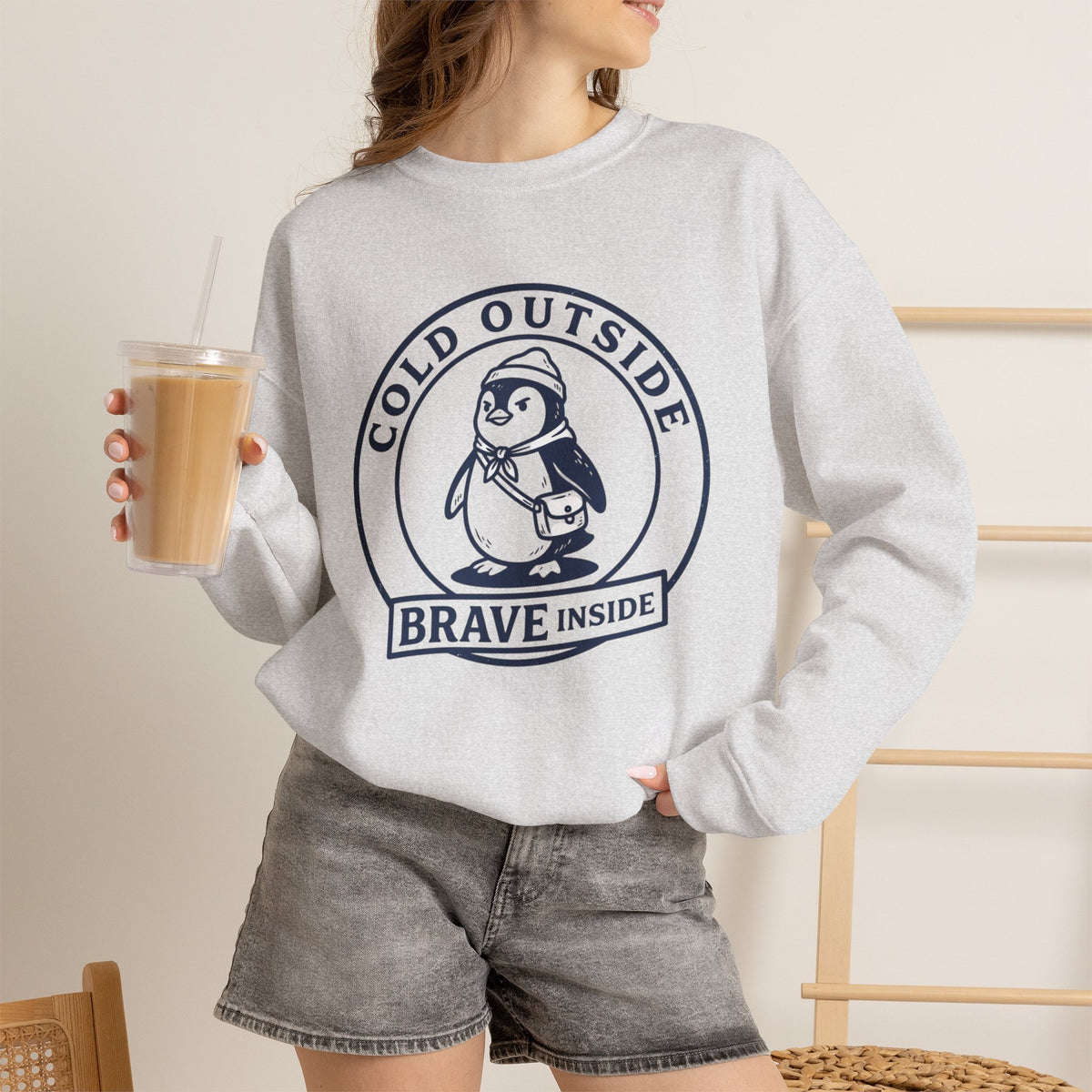 Shop Unique Cold Outside Brave Inside Crewneck Sweatshirt Casual Wear for a cozy, meaningful layer that brings warmth and courage to your wardrobe. Stay cozy and confident in the Cold Outside Brave Inside Crewneck Sweatshirt, a warm everyday layer made for bold winter style. Embrace chilly days with the Cold Outside Brave Inside Crewneck Sweatshirt—soft, comfortable, and designed to inspire confidence.