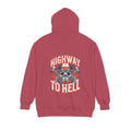 Shop Bold Highway To Hell Football Skull Graphic Hoodie Casual Wear for bold football-inspired streetwear with skull graphic and cozy hoodie style. Buy Bold Highway To Hell Football Skull Graphic Hoodie brings edgy game-day style with a striking skull design, cozy comfort, and standout attitude.