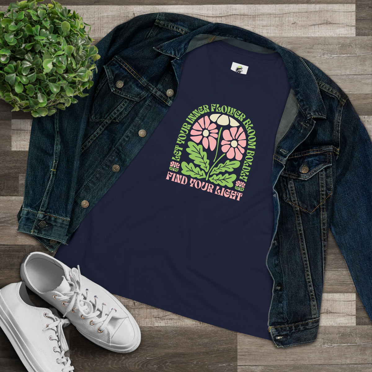 Let Your Inner Flower Bloom Boldly Groovy Women's Relaxed T-Shirt Let Your Inner Flower Bloom Boldly Groovy Women's T-Shirt brings retro floral flair and comfy style to your everyday wardrobe. Express your free spirit in the Let Your Inner Flower Bloom Boldly Groovy Women's T-Shirt, a vibrant retro tee made for standout style. Shop the Let Your Inner Flower Bloom Boldly Groovy Women's T-Shirt for a playful vintage-inspired look full of color, confidence, and charm.