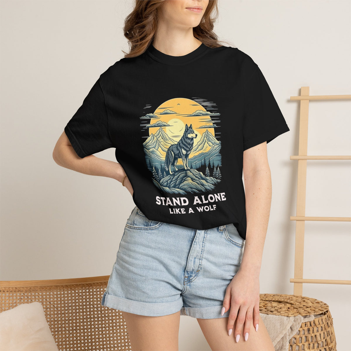 Stand Alone Like A Wolf T-Shirt for Casual Wear delivers bold style, soft comfort, and an effortless fit for everyday confidence. Shop the Stand Alone Like A Wolf T-Shirt for Casual Wear for a comfortable, versatile graphic tee that elevates any laid-back look. Find your edge with the Stand Alone Like A Wolf T-Shirt for Casual Wear, made for relaxed comfort and standout street-ready style.