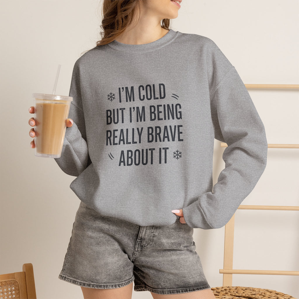 Stay warm and stand tall in a Funny Cold Weather Sweatshirt with Brave Spirit Casual Wear—an ideal layer for chilly adventures and fearless humor. Shop a Funny Cold Weather Sweatshirt with Brave Spirit, made for frosty days, bold laughs, and cozy comfort wherever winter takes you. Buy a Funny Cold Weather Sweatshirt with Brave Spirit that pairs soft warmth with a witty, confident look for cold-day style.