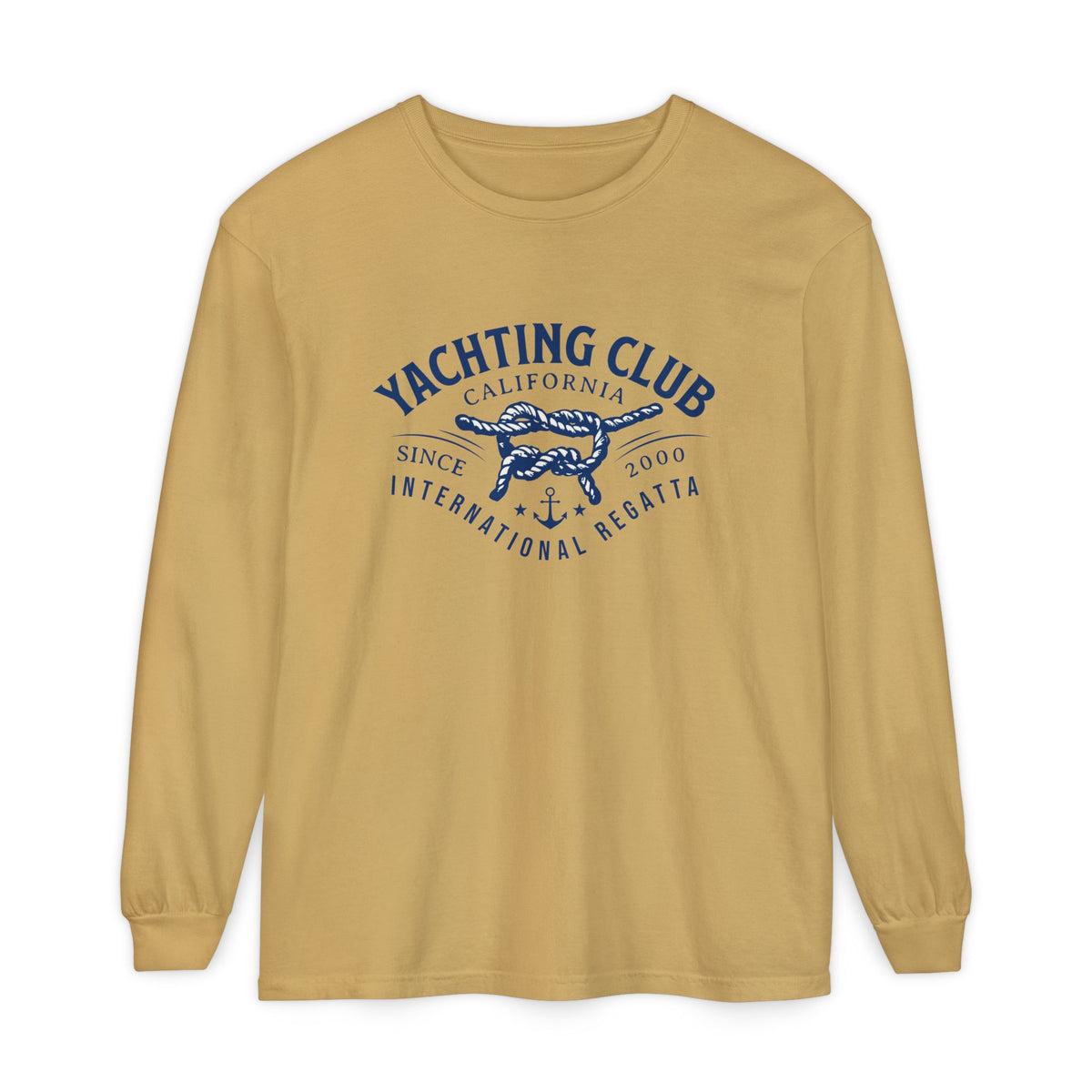 Shop unique Yachting Club California Regatta Long Sleeve Tee Shirt Casual Wear, designed for laid-back coastal style, comfort, and versatile wear. Get the Yachting Club California Regatta Long Sleeve Shirt and bring timeless sailing-inspired style to your casual wardrobe. Buy Yachting Club California Regatta Long Sleeve Tee Shirt for a classic nautical look, breathable comfort, and easy everyday style.
