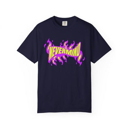 Never Mind Flames Typography Lettering T-Shirt Casual Wear Shop the Never Mind Flames Typography Lettering T-Shirt Casual Wear, featuring bold flame-inspired graphics and an easy everyday fit. Elevate your look with the Never Mind Flames Typography Lettering T-Shirt Casual Wear, a bold graphic tee for standout street style. Never Mind Flames Typography Lettering T-Shirt Casual Wear, blending fiery graphics with relaxed comfort for casual outfits and everyday streetwear.