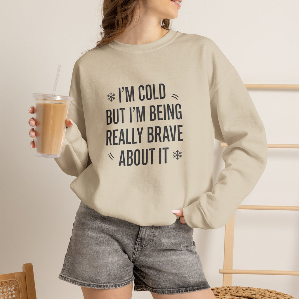 Stay warm and stand tall in a Funny Cold Weather Sweatshirt with Brave Spirit Casual Wear—an ideal layer for chilly adventures and fearless humor. Shop a Funny Cold Weather Sweatshirt with Brave Spirit, made for frosty days, bold laughs, and cozy comfort wherever winter takes you. Buy a Funny Cold Weather Sweatshirt with Brave Spirit that pairs soft warmth with a witty, confident look for cold-day style.