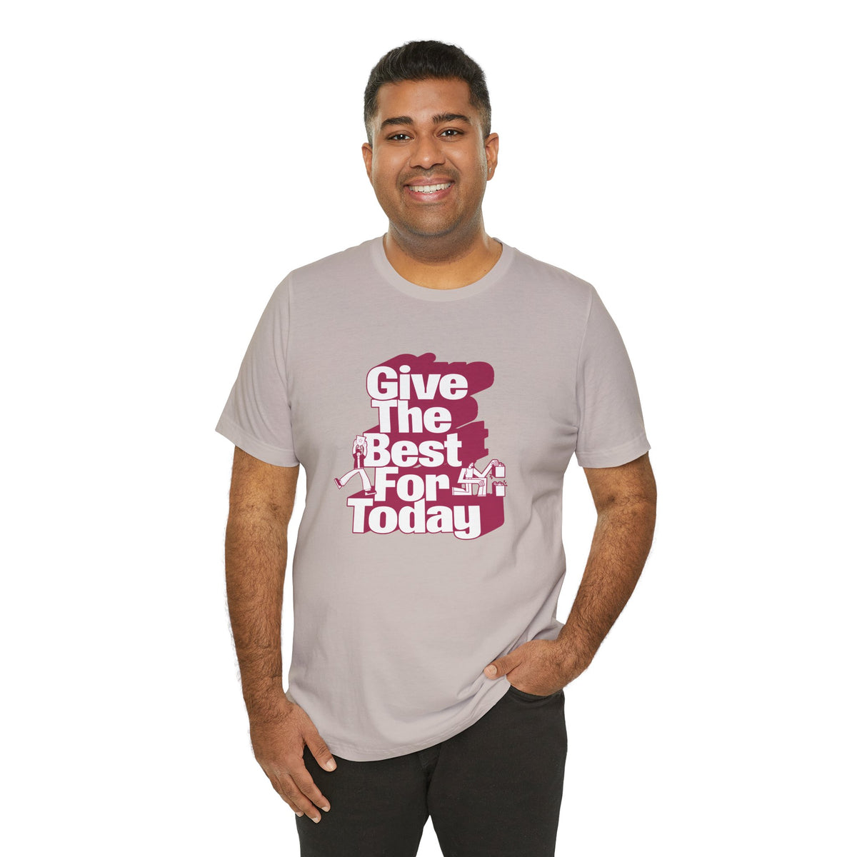 Give The Best For Today Motivational Quote T-Shirt Casual Outfits Wear your mindset with the Give The Best For Today Motivational Quote T-Shirt, featuring an inspiring message for everyday motivation. Shop the Give The Best For Today Motivational Quote T-Shirt, a comfortable, uplifting tee designed to inspire positive action every day. Buy the Give The Best For Today Motivational Quote T-Shirt—a stylish daily reminder to stay focused, optimistic, and ready to do your best.