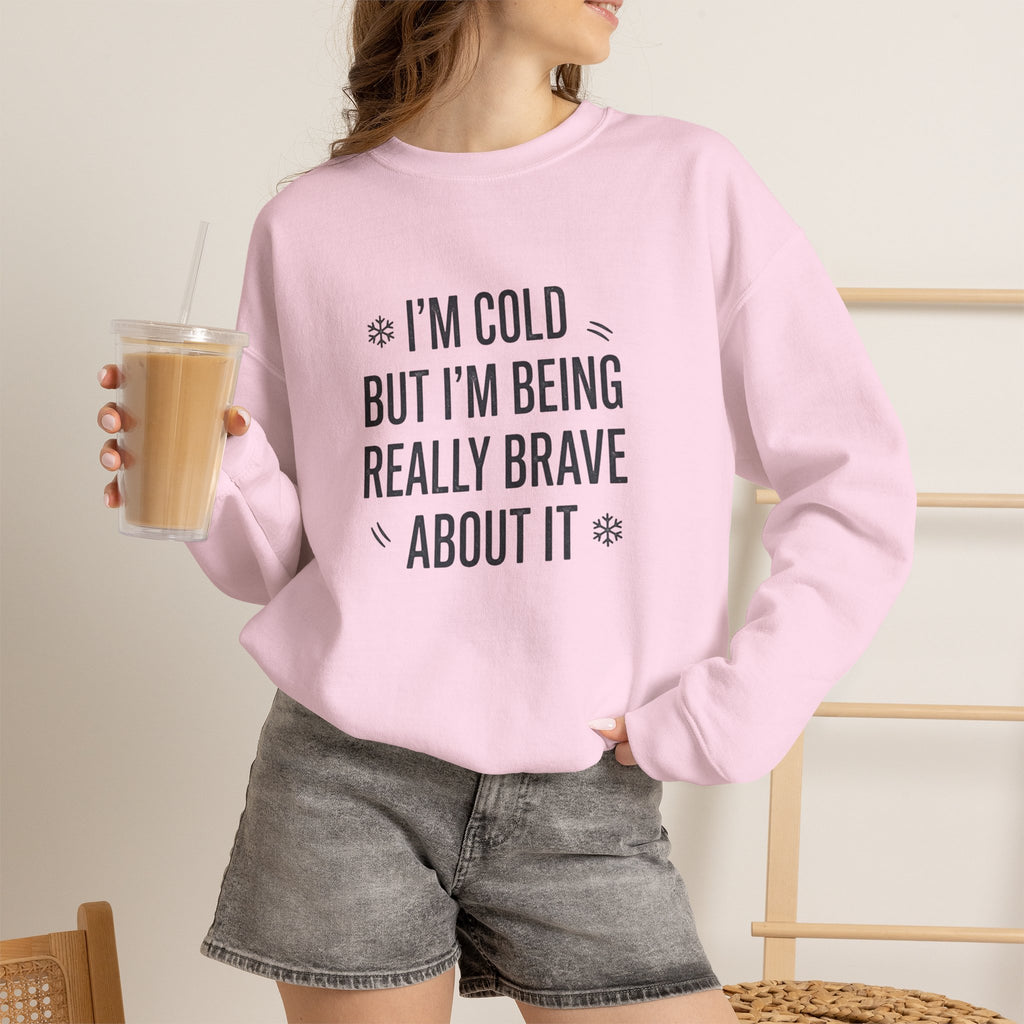 Stay warm and stand tall in a Funny Cold Weather Sweatshirt with Brave Spirit Casual Wear—an ideal layer for chilly adventures and fearless humor. Shop a Funny Cold Weather Sweatshirt with Brave Spirit, made for frosty days, bold laughs, and cozy comfort wherever winter takes you. Buy a Funny Cold Weather Sweatshirt with Brave Spirit that pairs soft warmth with a witty, confident look for cold-day style.