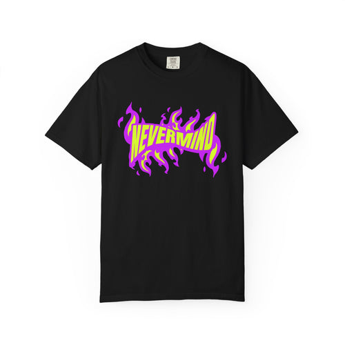 Never Mind Flames Typography Lettering T-Shirt Casual Wear Shop the Never Mind Flames Typography Lettering T-Shirt Casual Wear, featuring bold flame-inspired graphics and an easy everyday fit. Elevate your look with the Never Mind Flames Typography Lettering T-Shirt Casual Wear, a bold graphic tee for standout street style. Never Mind Flames Typography Lettering T-Shirt Casual Wear, blending fiery graphics with relaxed comfort for casual outfits and everyday streetwear.