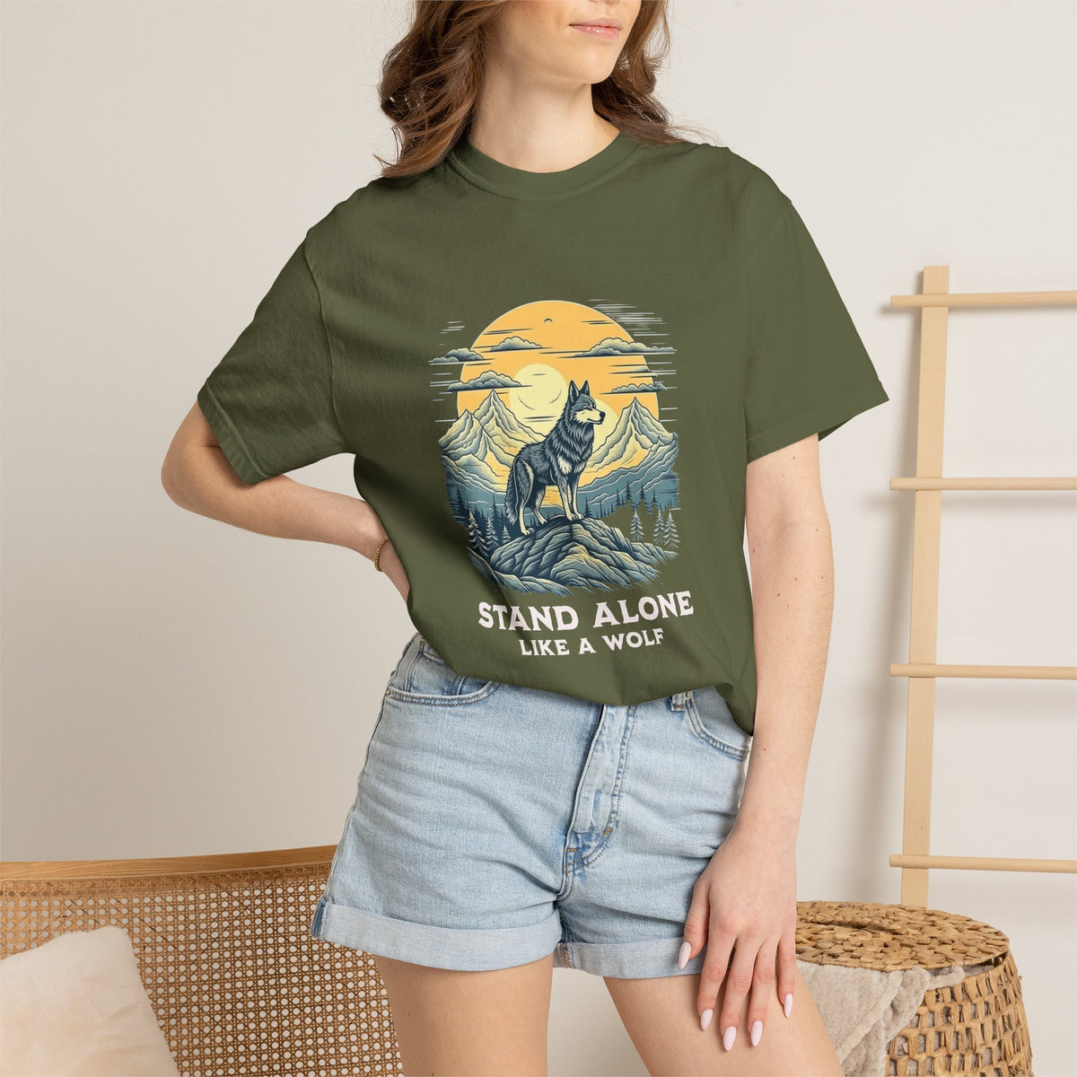 Stand Alone Like A Wolf T-Shirt for Casual Wear delivers bold style, soft comfort, and an effortless fit for everyday confidence. Shop the Stand Alone Like A Wolf T-Shirt for Casual Wear for a comfortable, versatile graphic tee that elevates any laid-back look. Find your edge with the Stand Alone Like A Wolf T-Shirt for Casual Wear, made for relaxed comfort and standout street-ready style.