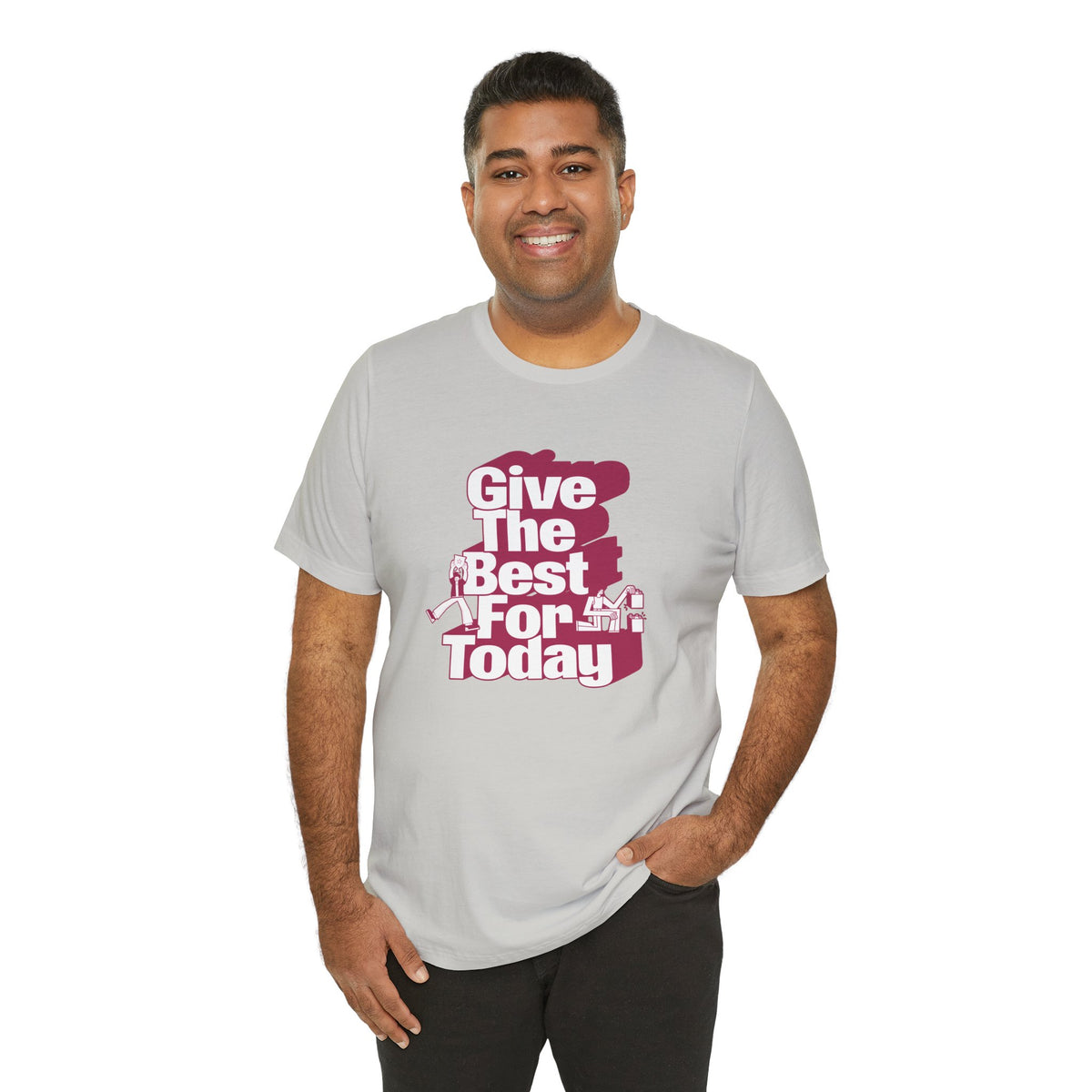 Give The Best For Today Motivational Quote T-Shirt Casual Outfits Wear your mindset with the Give The Best For Today Motivational Quote T-Shirt, featuring an inspiring message for everyday motivation. Shop the Give The Best For Today Motivational Quote T-Shirt, a comfortable, uplifting tee designed to inspire positive action every day. Buy the Give The Best For Today Motivational Quote T-Shirt—a stylish daily reminder to stay focused, optimistic, and ready to do your best.