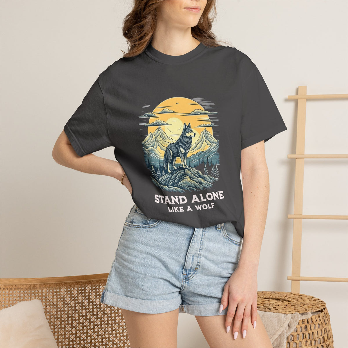 Stand Alone Like A Wolf T-Shirt for Casual Wear delivers bold style, soft comfort, and an effortless fit for everyday confidence. Shop the Stand Alone Like A Wolf T-Shirt for Casual Wear for a comfortable, versatile graphic tee that elevates any laid-back look. Find your edge with the Stand Alone Like A Wolf T-Shirt for Casual Wear, made for relaxed comfort and standout street-ready style.