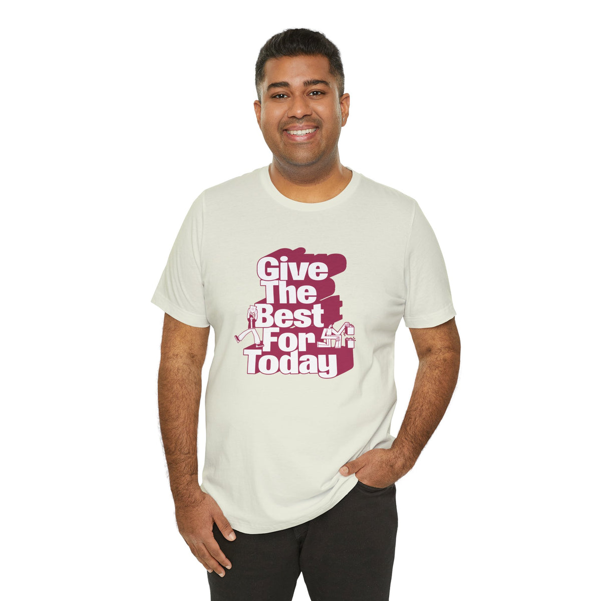 Give The Best For Today Motivational Quote T-Shirt Casual Outfits Wear your mindset with the Give The Best For Today Motivational Quote T-Shirt, featuring an inspiring message for everyday motivation. Shop the Give The Best For Today Motivational Quote T-Shirt, a comfortable, uplifting tee designed to inspire positive action every day. Buy the Give The Best For Today Motivational Quote T-Shirt—a stylish daily reminder to stay focused, optimistic, and ready to do your best.