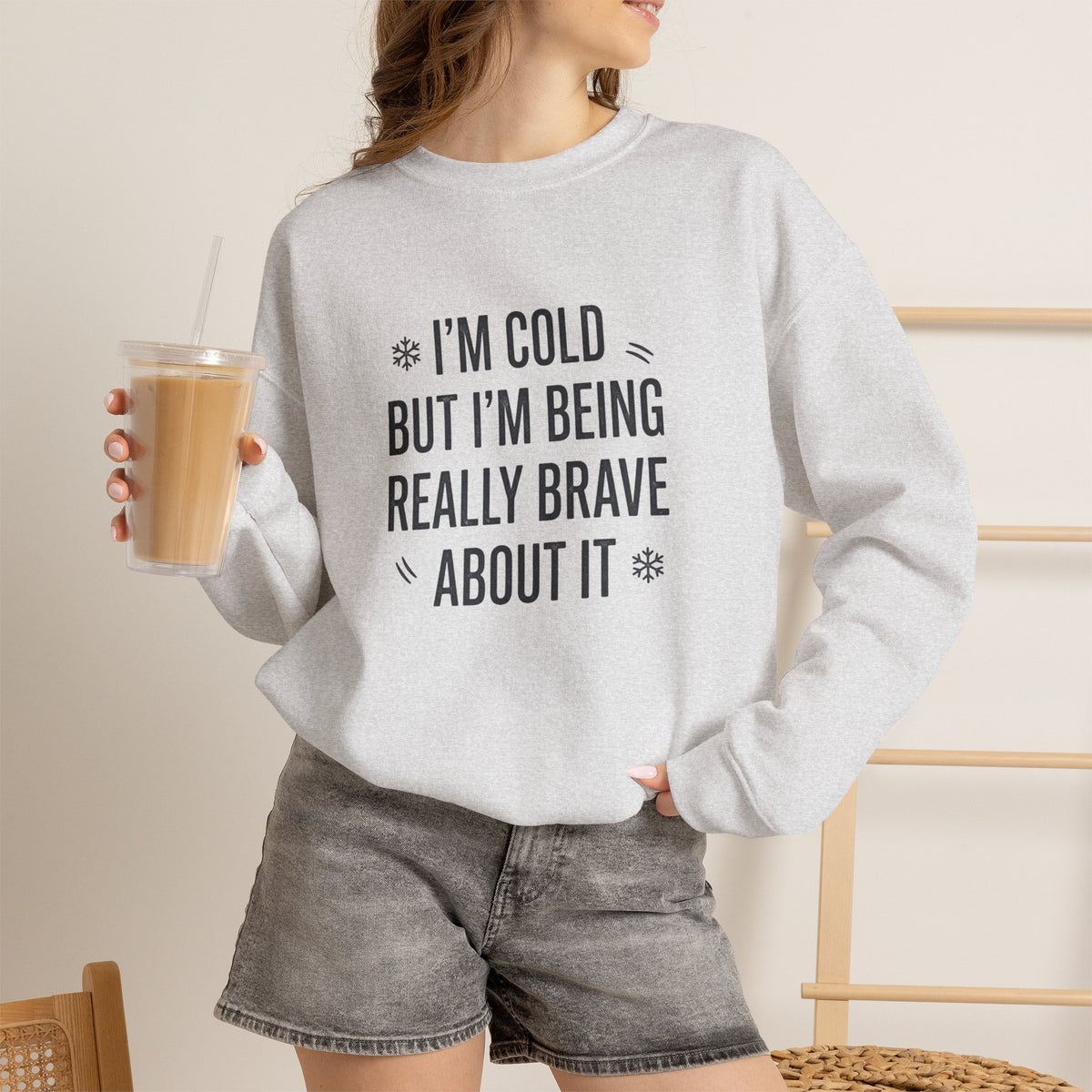 Stay warm and stand tall in a Funny Cold Weather Sweatshirt with Brave Spirit Casual Wear—an ideal layer for chilly adventures and fearless humor. Shop a Funny Cold Weather Sweatshirt with Brave Spirit, made for frosty days, bold laughs, and cozy comfort wherever winter takes you. Buy a Funny Cold Weather Sweatshirt with Brave Spirit that pairs soft warmth with a witty, confident look for cold-day style.