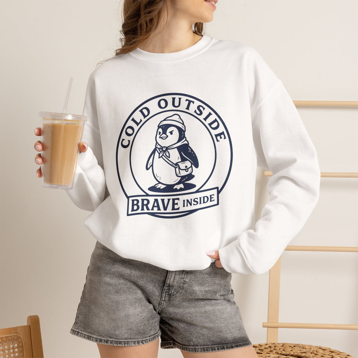 Shop Unique Cold Outside Brave Inside Crewneck Sweatshirt Casual Wear for a cozy, meaningful layer that brings warmth and courage to your wardrobe. Stay cozy and confident in the Cold Outside Brave Inside Crewneck Sweatshirt, a warm everyday layer made for bold winter style. Embrace chilly days with the Cold Outside Brave Inside Crewneck Sweatshirt—soft, comfortable, and designed to inspire confidence.