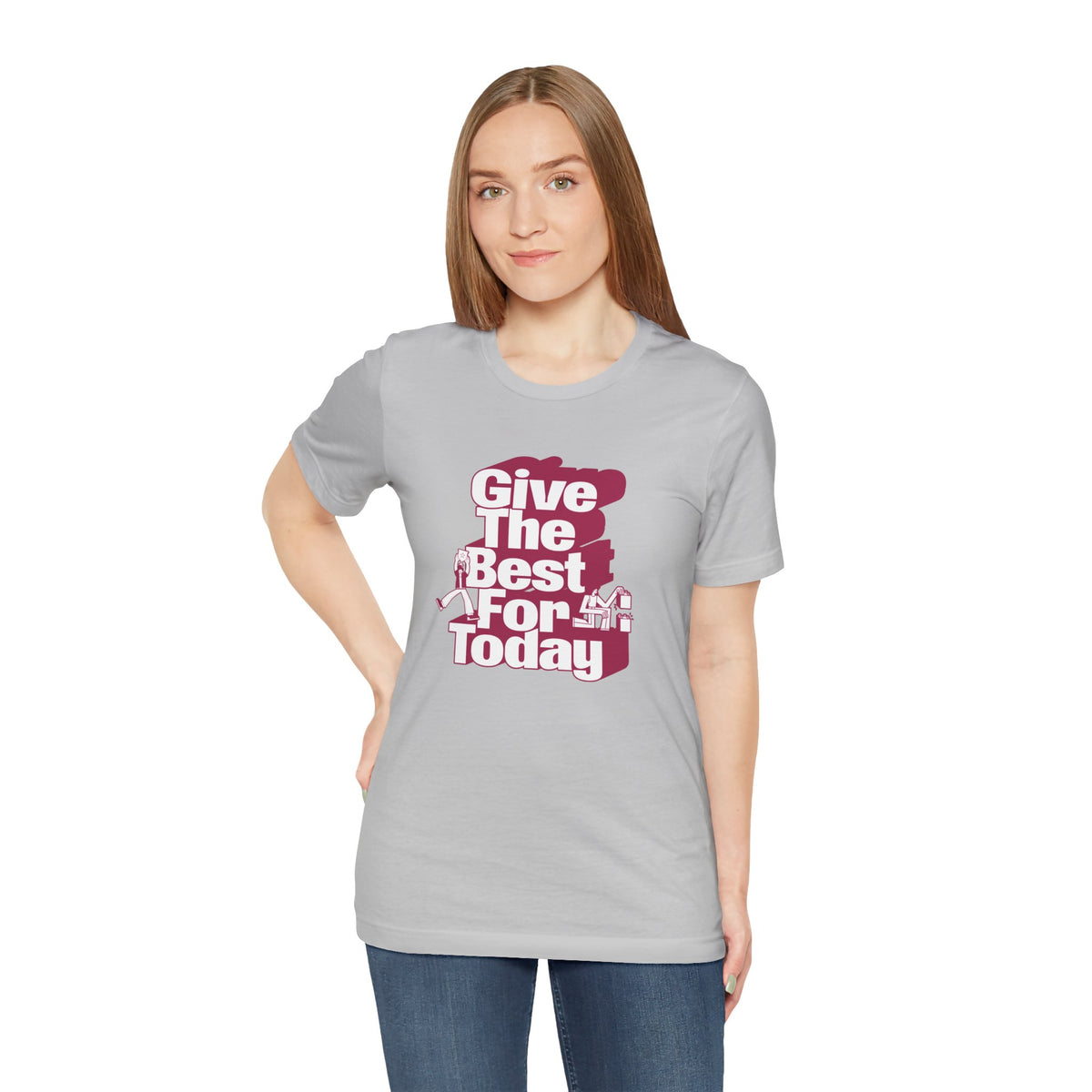 Give The Best For Today Motivational Quote T-Shirt Casual Outfits Wear your mindset with the Give The Best For Today Motivational Quote T-Shirt, featuring an inspiring message for everyday motivation. Shop the Give The Best For Today Motivational Quote T-Shirt, a comfortable, uplifting tee designed to inspire positive action every day. Buy the Give The Best For Today Motivational Quote T-Shirt—a stylish daily reminder to stay focused, optimistic, and ready to do your best.