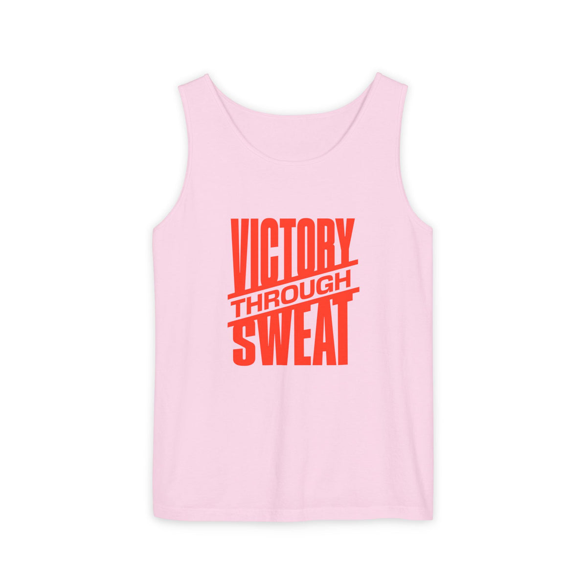 Victory Through Sweat Gym Tank Top for Active Wear Power every workout in the Victory Through Sweat Gym Tank Top for Active Wear, designed for breathable comfort, unrestricted movement, and bold style. Train harder in the Victory Through Sweat Gym Tank Top for Active Wear, combining a lightweight feel, easy mobility, and gym-ready confidence. Buy Victory Through Sweat Gym Tank Top for Active Wear—your go-to layer for intense training, everyday comfort, and standout motivation.
