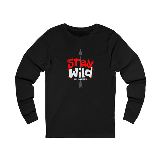 Shop Unique Stay Wild in Nature Adventure Long Sleeve T‑Shirt Casual Wear for cozy coverage and a bold look inspired by your next outdoor escape. Embrace every trail in the Stay Wild in Nature Adventure Long Sleeve T‑Shirt, designed for laid-back comfort and adventurous style. Buy Stay Wild in Nature Adventure Long Sleeve T‑Shirt, a comfortable layer for hiking, camping, and everyday outdoor style.