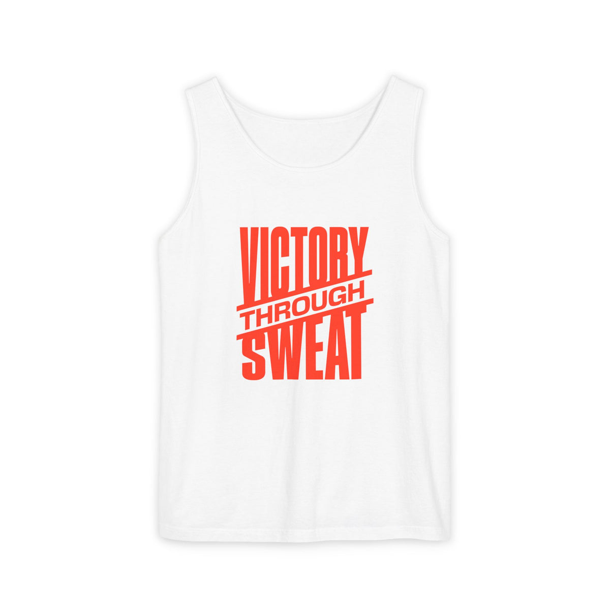 Victory Through Sweat Gym Tank Top for Active Wear Power every workout in the Victory Through Sweat Gym Tank Top for Active Wear, designed for breathable comfort, unrestricted movement, and bold style. Train harder in the Victory Through Sweat Gym Tank Top for Active Wear, combining a lightweight feel, easy mobility, and gym-ready confidence. Buy Victory Through Sweat Gym Tank Top for Active Wear—your go-to layer for intense training, everyday comfort, and standout motivation.