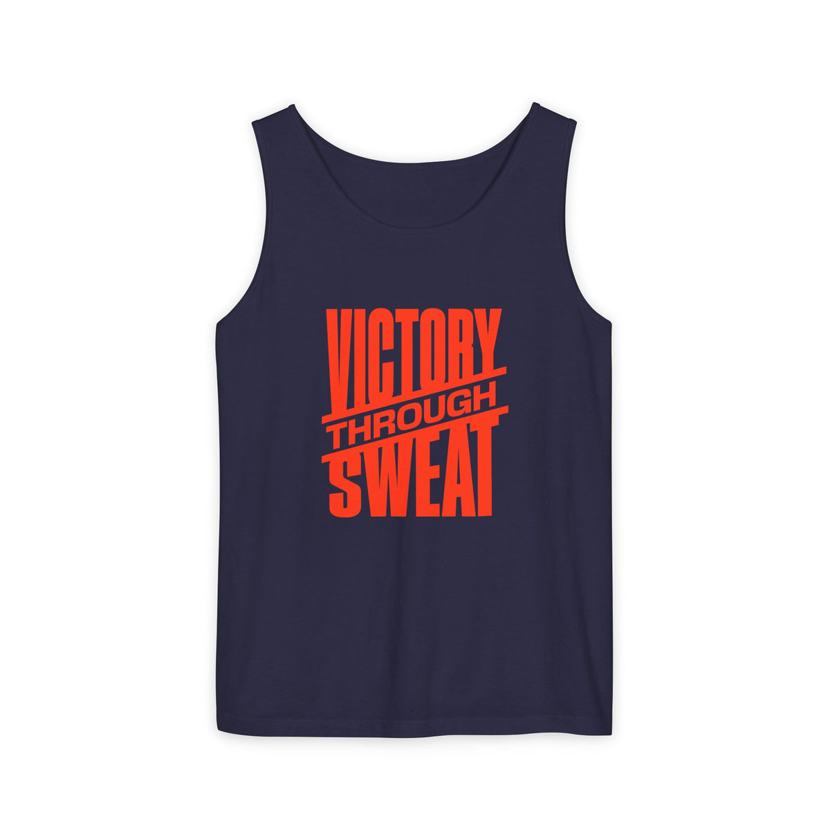 Victory Through Sweat Gym Tank Top for Active Wear Power every workout in the Victory Through Sweat Gym Tank Top for Active Wear, designed for breathable comfort, unrestricted movement, and bold style. Train harder in the Victory Through Sweat Gym Tank Top for Active Wear, combining a lightweight feel, easy mobility, and gym-ready confidence. Buy Victory Through Sweat Gym Tank Top for Active Wear—your go-to layer for intense training, everyday comfort, and standout motivation.