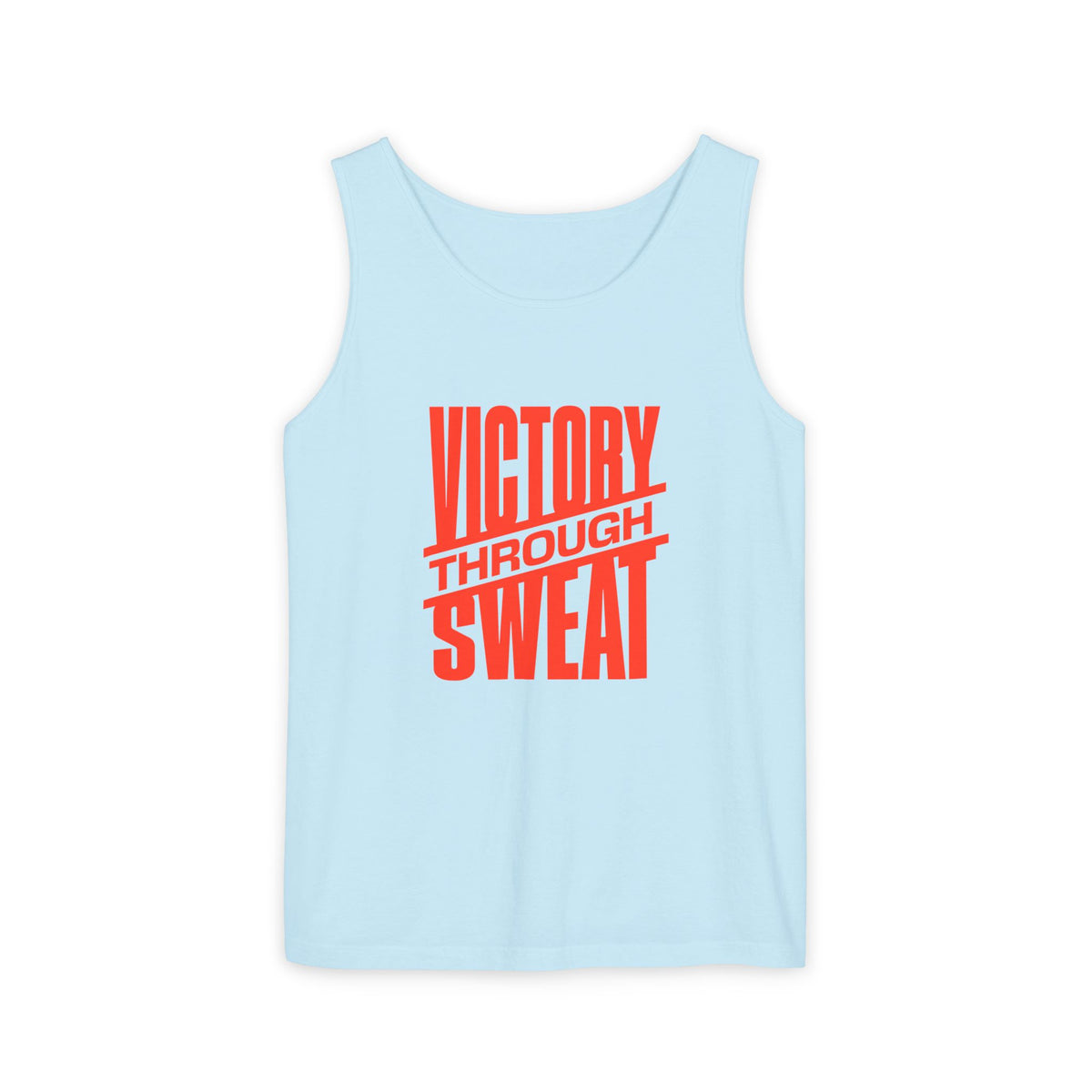 Victory Through Sweat Gym Tank Top for Active Wear Power every workout in the Victory Through Sweat Gym Tank Top for Active Wear, designed for breathable comfort, unrestricted movement, and bold style. Train harder in the Victory Through Sweat Gym Tank Top for Active Wear, combining a lightweight feel, easy mobility, and gym-ready confidence. Buy Victory Through Sweat Gym Tank Top for Active Wear—your go-to layer for intense training, everyday comfort, and standout motivation.