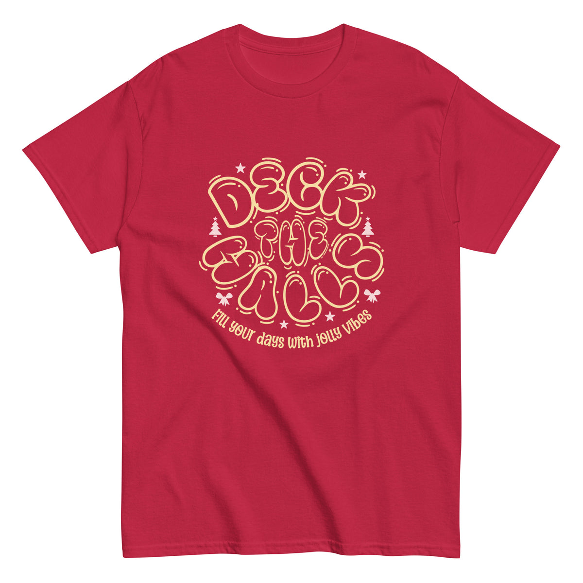Shop a Deck The Halls Christmas T-Shirt for Festive Wear and bring merry comfort, classic holiday charm, and festive spirit to every gathering. Celebrate the season in a Deck The Halls Christmas T-Shirt for Festive Wear, featuring cheerful holiday style for parties and gifting. Make holiday outfits more memorable with a Deck The Halls Christmas T-Shirt for Festive Wear, perfect for cozy celebrations and gifts.