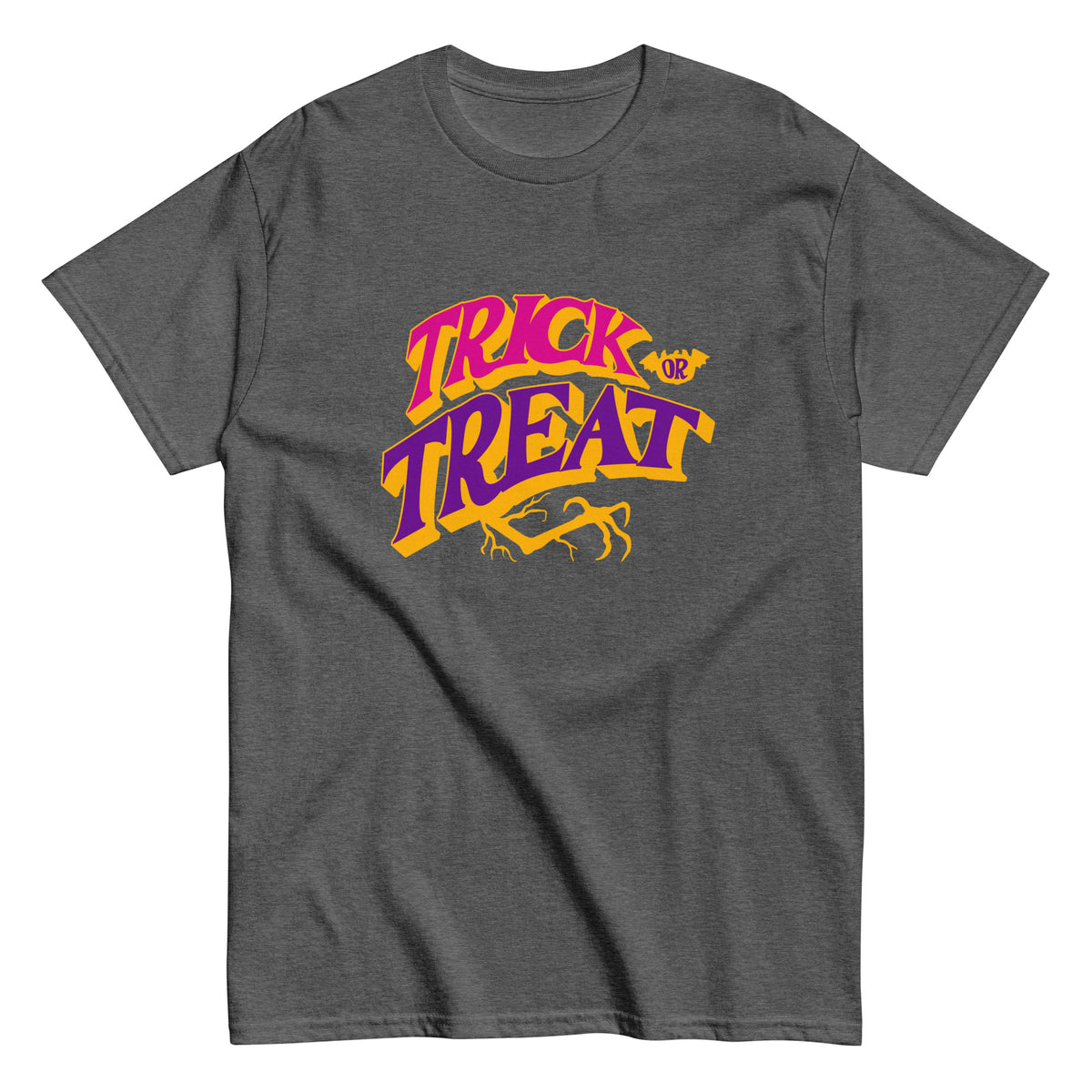 Buy Trick or Treat Halloween Graphic T-Shirt Casual Wear styles for festive comfort, playful looks, and spooky-season celebrations. Shop Trick or Treat Halloween Graphic T-Shirt Casual Wear for an easy, fun outfit that brings bold Halloween spirit to any gathering. Purchase Trick or Treat Halloween Graphic T-Shirt Casual Wear designs made for cozy fall days, costume parties, and festive everyday style.