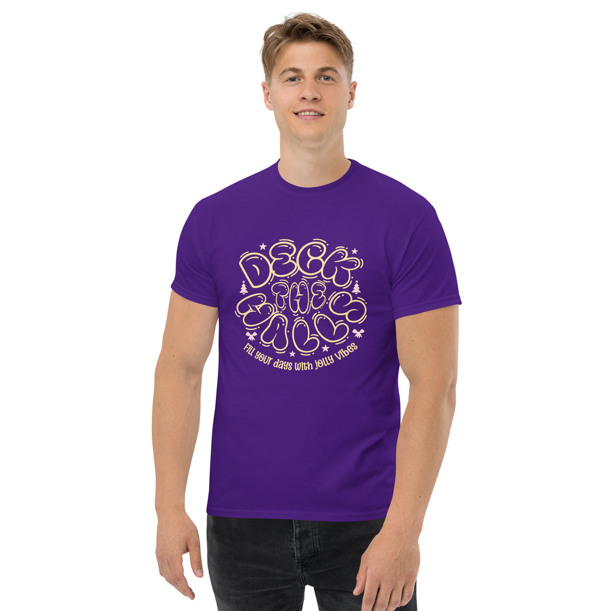Shop a Deck The Halls Christmas T-Shirt for Festive Wear and bring merry comfort, classic holiday charm, and festive spirit to every gathering. Celebrate the season in a Deck The Halls Christmas T-Shirt for Festive Wear, featuring cheerful holiday style for parties and gifting. Make holiday outfits more memorable with a Deck The Halls Christmas T-Shirt for Festive Wear, perfect for cozy celebrations and gifts.