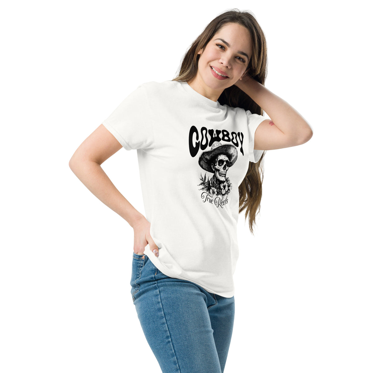 Vintage Cowboy Skull True Rebels Western T-Shirt Casual Wear Shop the Vintage Cowboy Skull True Rebels Western T-Shirt Casual Wear, featuring bold outlaw style, soft comfort, and everyday rebel appeal. Add Vintage Cowboy Skull True Rebels Western T-Shirt Casual Wear to your wardrobe for standout cowboy-inspired style and relaxed comfort. Buy Vintage Cowboy Skull True Rebels Western T-Shirt Casual Wear for a rugged graphic look that brings classic Western attitude to daily outfits.