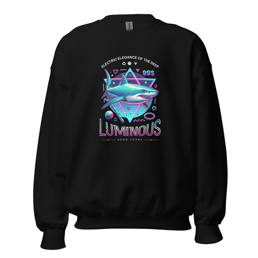 Shop the Vaporwave Luminous Neon Shark Crewneck Sweatshirt for a bold retro look with glowing shark graphics and vibrant streetwear flair. Make waves in a Vaporwave Luminous Neon Shark Crewneck Sweatshirt, blending retro neon style, cozy comfort, and standout ocean energy. Turn up your wardrobe with a Vaporwave Luminous Neon Shark Crewneck Sweatshirt—a cozy statement layer for neon, retro art, and shark fans.