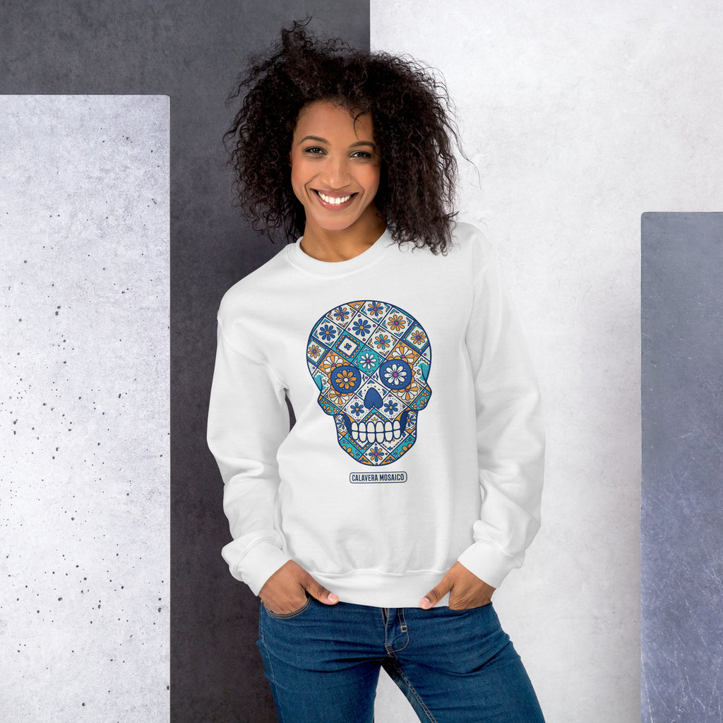 Colorful Mexican Sugar Skull Crewneck Sweatshirt Casual Wear Shop the Colorful Mexican Sugar Skull Crewneck Sweatshirt Casual Wear, featuring vibrant Día de los Muertos-inspired style for everyday comfort. Add vibrant personality to your wardrobe with Colorful Mexican Sugar Skull Crewneck Sweatshirt Casual Wear, made for standout everyday style. Buy Colorful Mexican Sugar Skull Crewneck Sweatshirt Casual Wear with bold, festive artwork—an easy statement piece for casual outfits.
