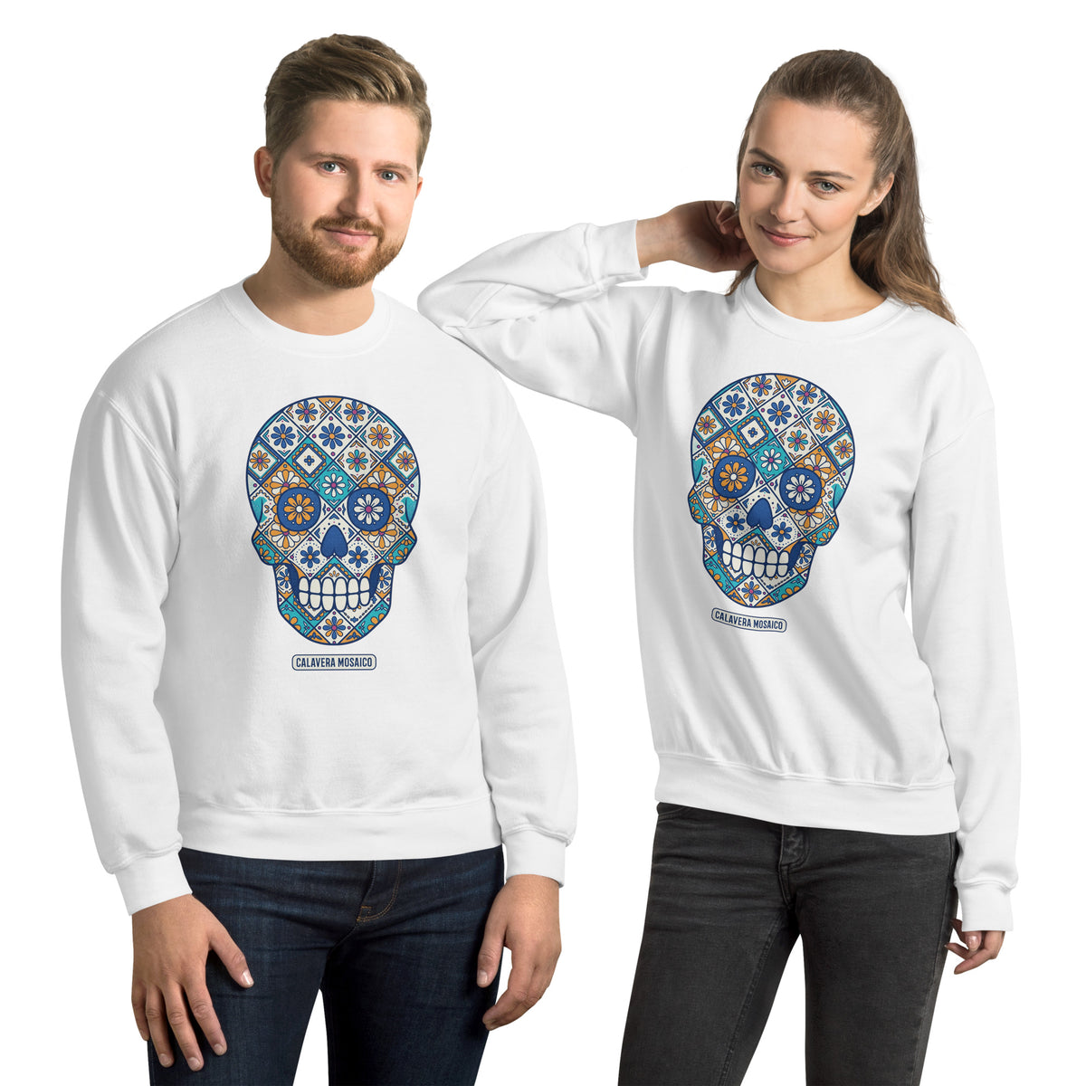 Colorful Mexican Sugar Skull Crewneck Sweatshirt Casual Wear Shop the Colorful Mexican Sugar Skull Crewneck Sweatshirt Casual Wear, featuring vibrant Día de los Muertos-inspired style for everyday comfort. Add vibrant personality to your wardrobe with Colorful Mexican Sugar Skull Crewneck Sweatshirt Casual Wear, made for standout everyday style. Buy Colorful Mexican Sugar Skull Crewneck Sweatshirt Casual Wear with bold, festive artwork—an easy statement piece for casual outfits.