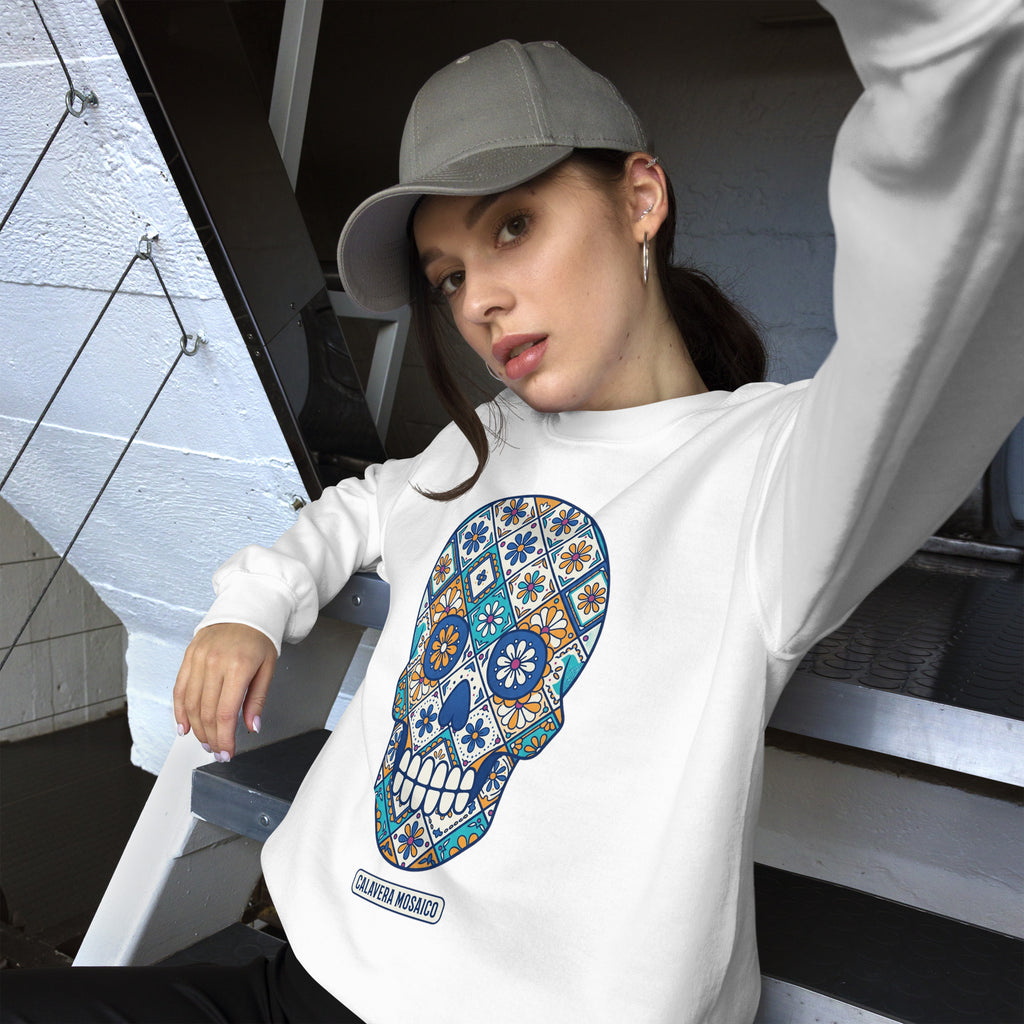 Colorful Mexican Sugar Skull Crewneck Sweatshirt Casual Wear Shop the Colorful Mexican Sugar Skull Crewneck Sweatshirt Casual Wear, featuring vibrant Día de los Muertos-inspired style for everyday comfort. Add vibrant personality to your wardrobe with Colorful Mexican Sugar Skull Crewneck Sweatshirt Casual Wear, made for standout everyday style. Buy Colorful Mexican Sugar Skull Crewneck Sweatshirt Casual Wear with bold, festive artwork—an easy statement piece for casual outfits.