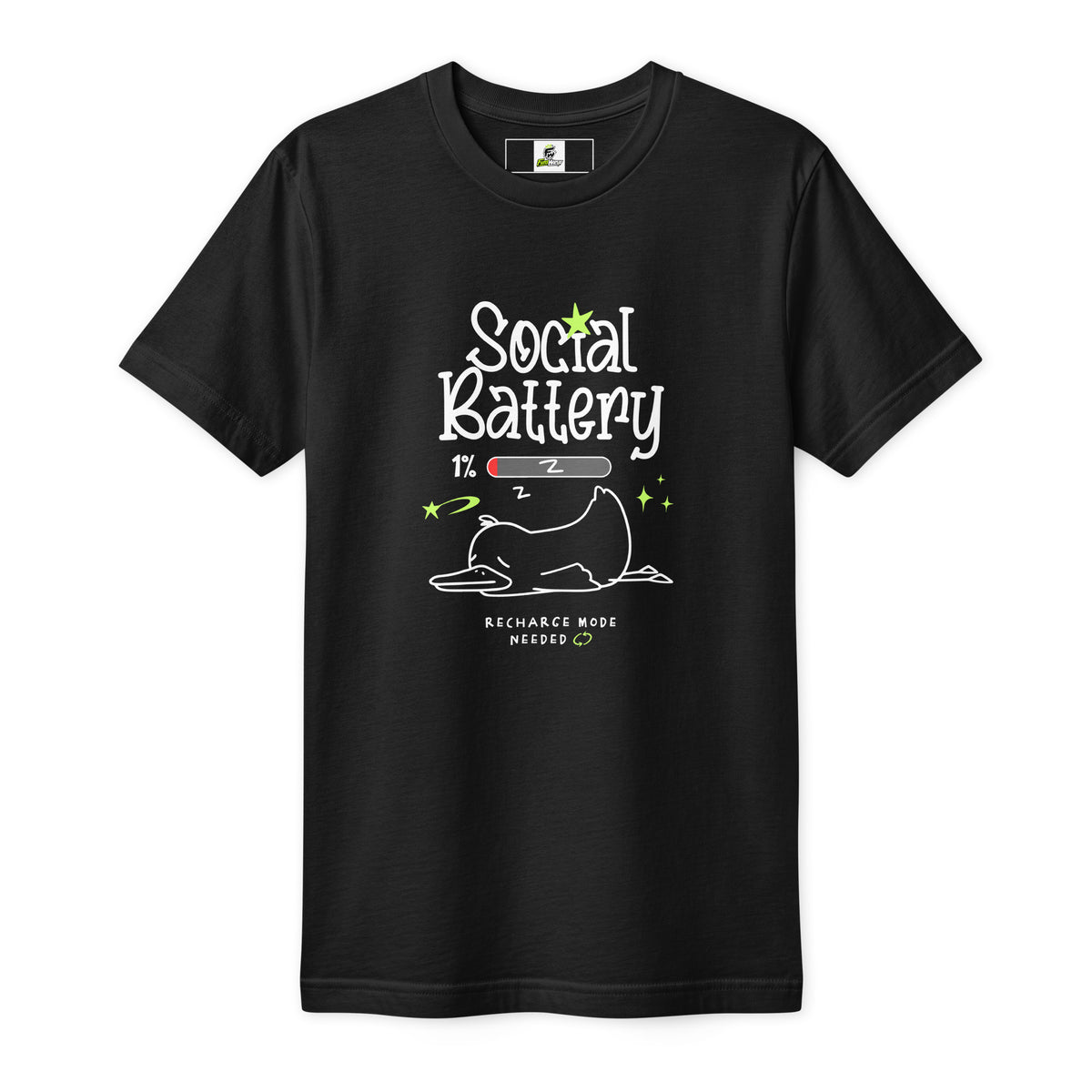 Social Battery Recharge Mode Sarcasm T-Shirt Casual Wear Make your mood clear with the Social Battery Recharge Mode Sarcasm T-Shirt—perfect for introverts, nap fans, and witty everyday outfits. Shop the Social Battery Recharge Mode Sarcasm T-Shirt, a funny, comfy tee for anyone who recharges best with space and silence. Social Battery Recharge Mode Sarcasm T-Shirt for introverts who need quiet time, humor, and a stylish way to set boundaries.
