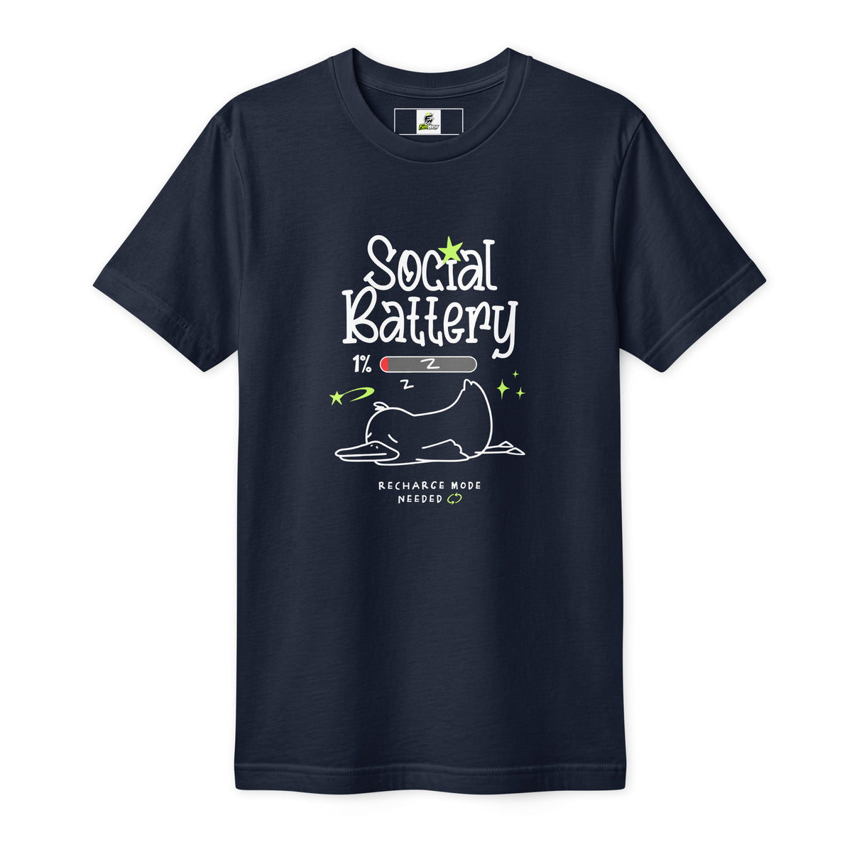 Social Battery Recharge Mode Sarcasm T-Shirt Casual Wear Make your mood clear with the Social Battery Recharge Mode Sarcasm T-Shirt—perfect for introverts, nap fans, and witty everyday outfits. Shop the Social Battery Recharge Mode Sarcasm T-Shirt, a funny, comfy tee for anyone who recharges best with space and silence. Social Battery Recharge Mode Sarcasm T-Shirt for introverts who need quiet time, humor, and a stylish way to set boundaries.