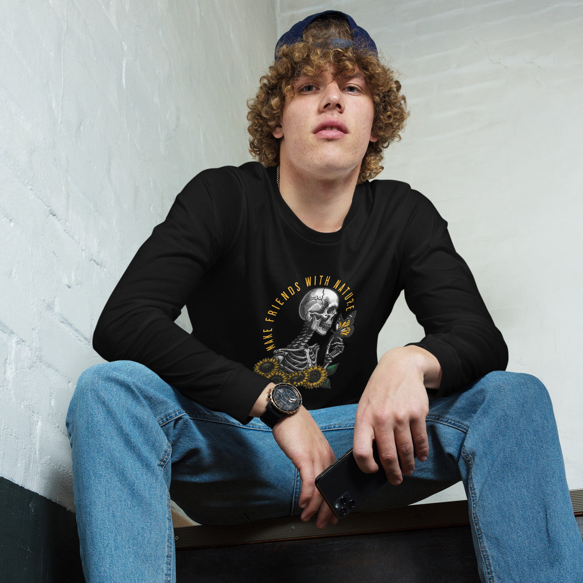 Skeleton and Nature Graphic Unisex Long Sleeve Tee Casual Wear Shop Skeleton Nature Graphic Unisex Long Sleeve Tee Casual Wear for a unique, comfortable layer that brings edgy nature-inspired style to any outfit. Elevate your wardrobe with Skeleton Nature Graphic Unisex Long Sleeve Tee Casual Wear—an eye-catching, versatile choice for relaxed daily looks. Buy Skeleton Nature Graphic Unisex Long Sleeve Tee Casual Wear, blending bold outdoor-inspired art with everyday comfort and style.
