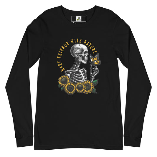 Skeleton and Nature Graphic Unisex Long Sleeve Tee Casual Wear Shop Skeleton Nature Graphic Unisex Long Sleeve Tee Casual Wear for a unique, comfortable layer that brings edgy nature-inspired style to any outfit. Elevate your wardrobe with Skeleton Nature Graphic Unisex Long Sleeve Tee Casual Wear—an eye-catching, versatile choice for relaxed daily looks. Buy Skeleton Nature Graphic Unisex Long Sleeve Tee Casual Wear, blending bold outdoor-inspired art with everyday comfort and style.