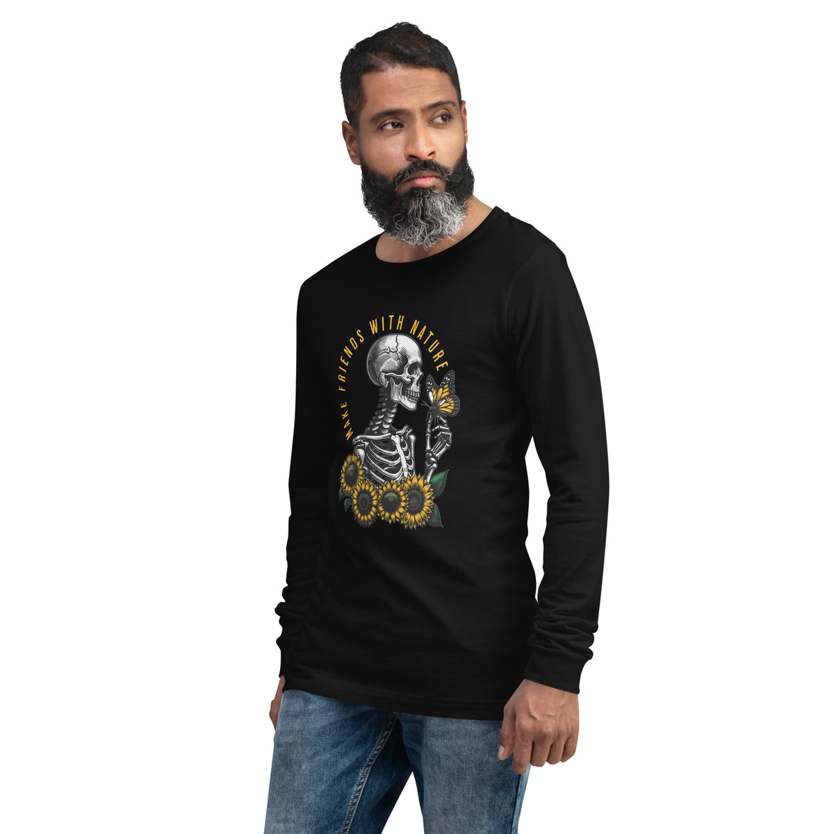 Skeleton and Nature Graphic Unisex Long Sleeve Tee Casual Wear Shop Skeleton Nature Graphic Unisex Long Sleeve Tee Casual Wear for a unique, comfortable layer that brings edgy nature-inspired style to any outfit. Elevate your wardrobe with Skeleton Nature Graphic Unisex Long Sleeve Tee Casual Wear—an eye-catching, versatile choice for relaxed daily looks. Buy Skeleton Nature Graphic Unisex Long Sleeve Tee Casual Wear, blending bold outdoor-inspired art with everyday comfort and style.
